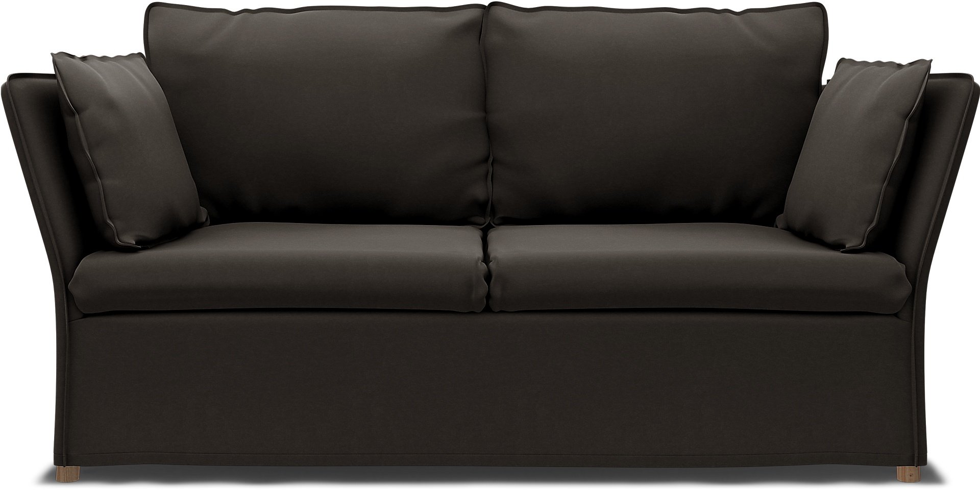IKEA - Backsalen 2 seater sofa, Licorice, Velvet - Bemz