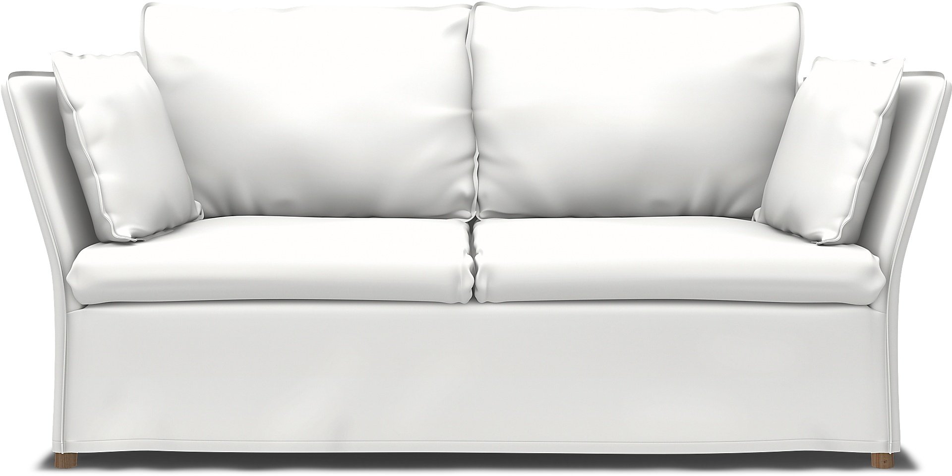 IKEA - Backsalen 2 seater sofa, Absolute White, Linen - Bemz