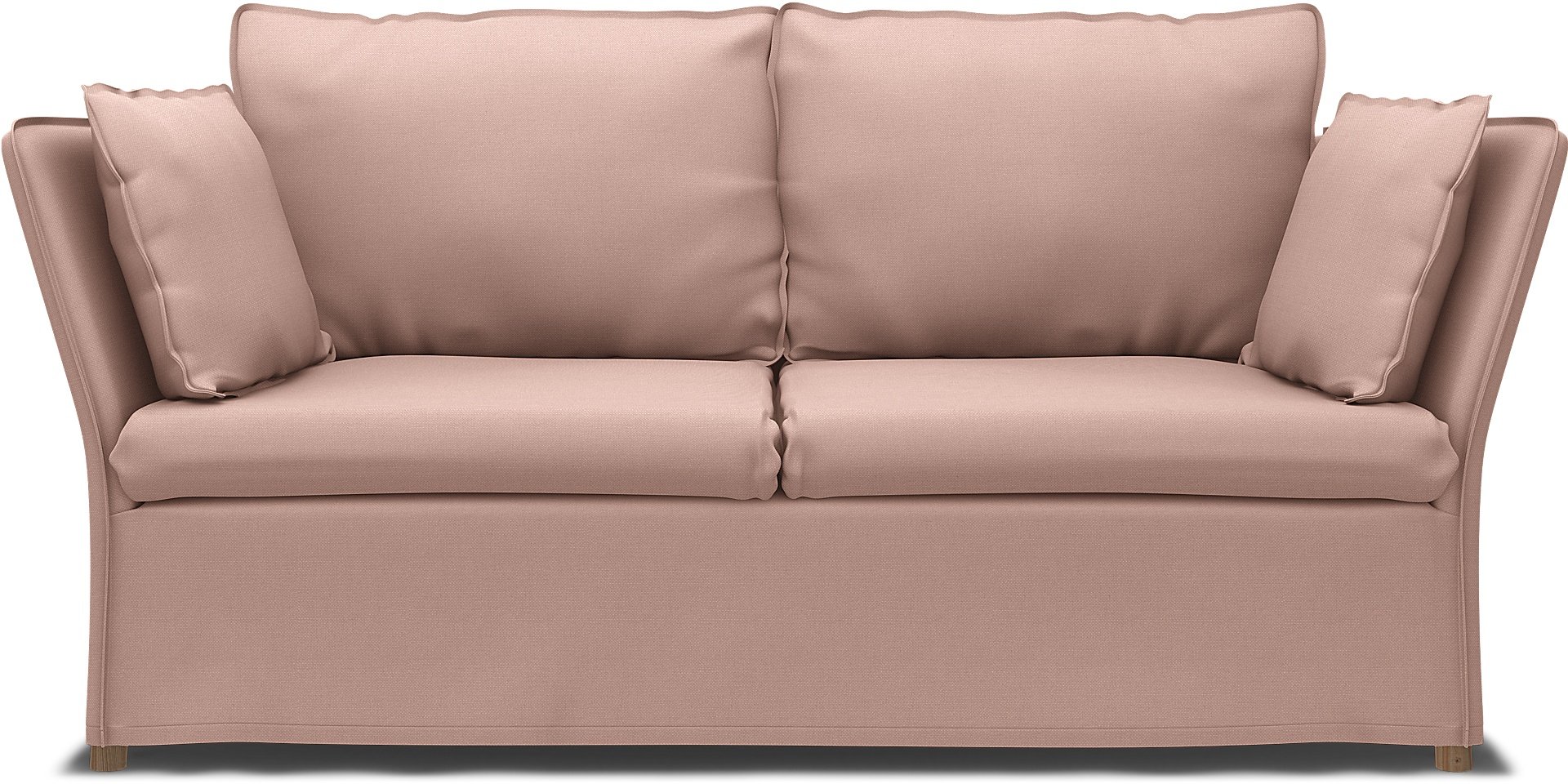 IKEA - Backsalen 2 seater sofa, Blush, Linen - Bemz