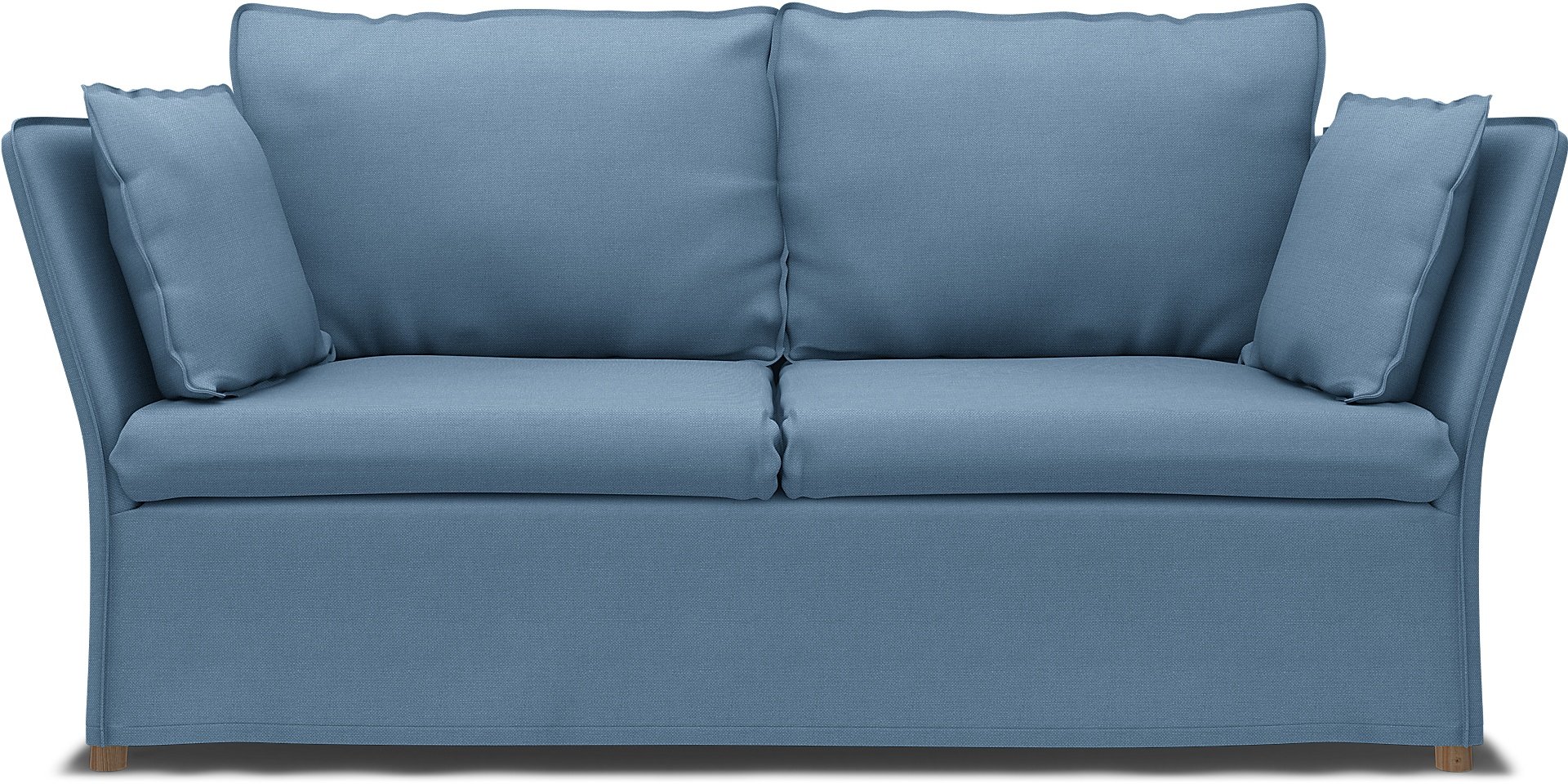 IKEA - Backsalen 2 seater sofa, Vintage Blue, Linen - Bemz