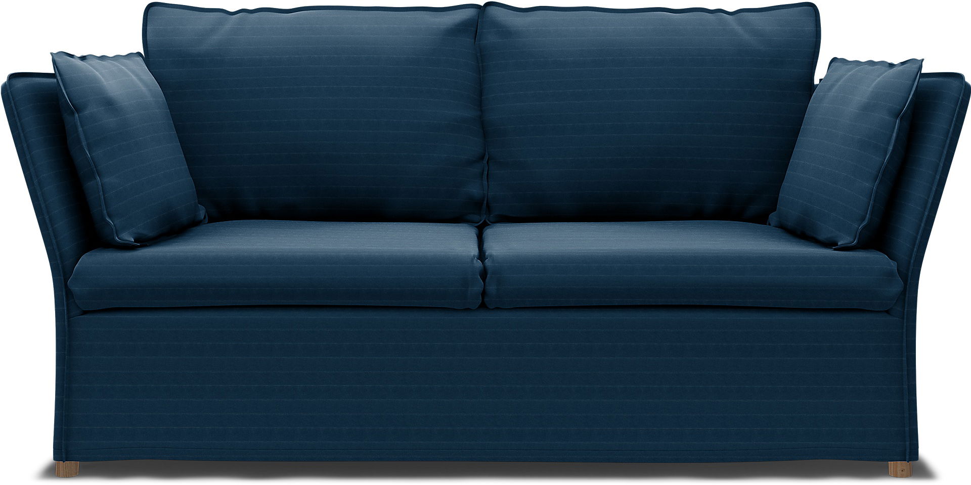 IKEA - Backsälen 2-sitssoffa, Denim Blue, Sammet - Bemz