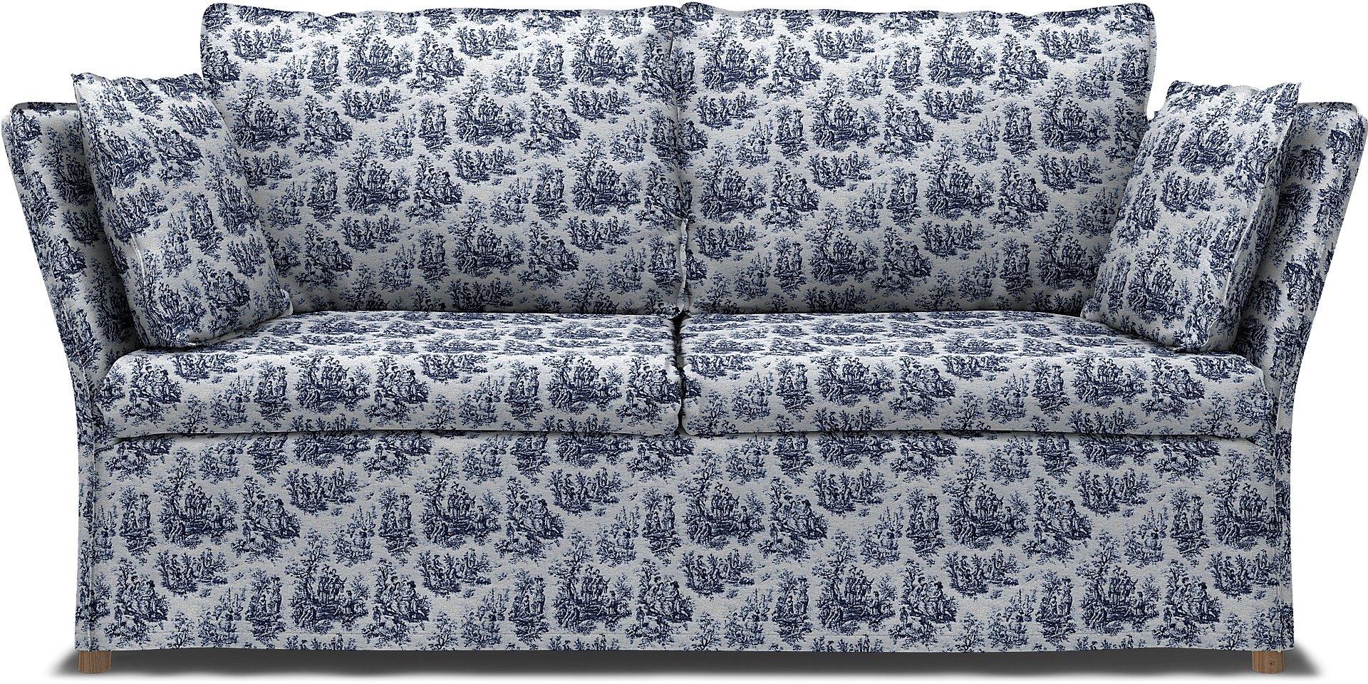 IKEA - Backsalen 2 seater sofa, Dark Blue, Boucle & Texture - Bemz