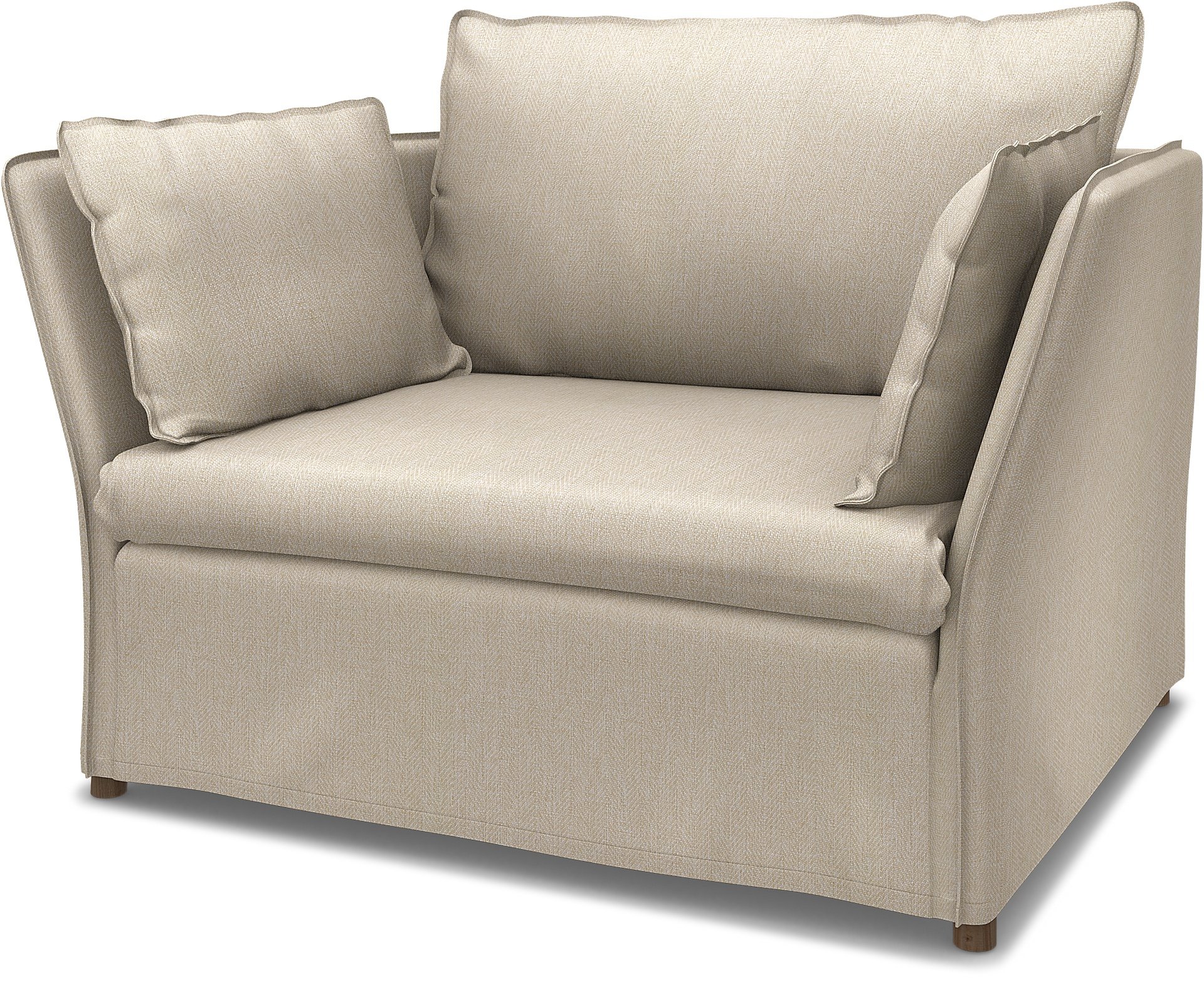 IKEA - Backsalen 1,5 seater sofa, Natural, Boucle & Texture - Bemz