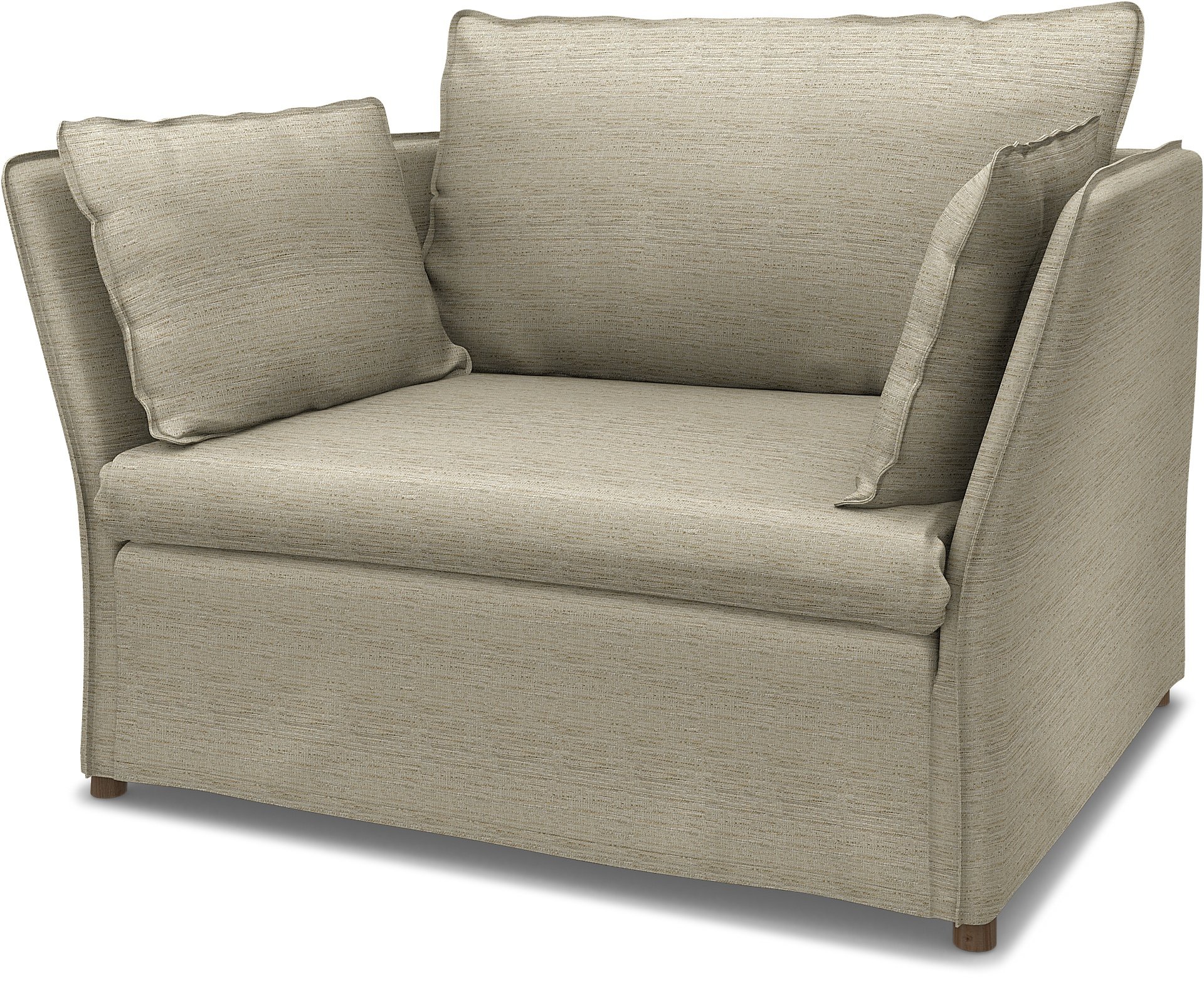 IKEA - Backsalen 1,5 seater sofa, Light Sand, Boucle & Texture - Bemz