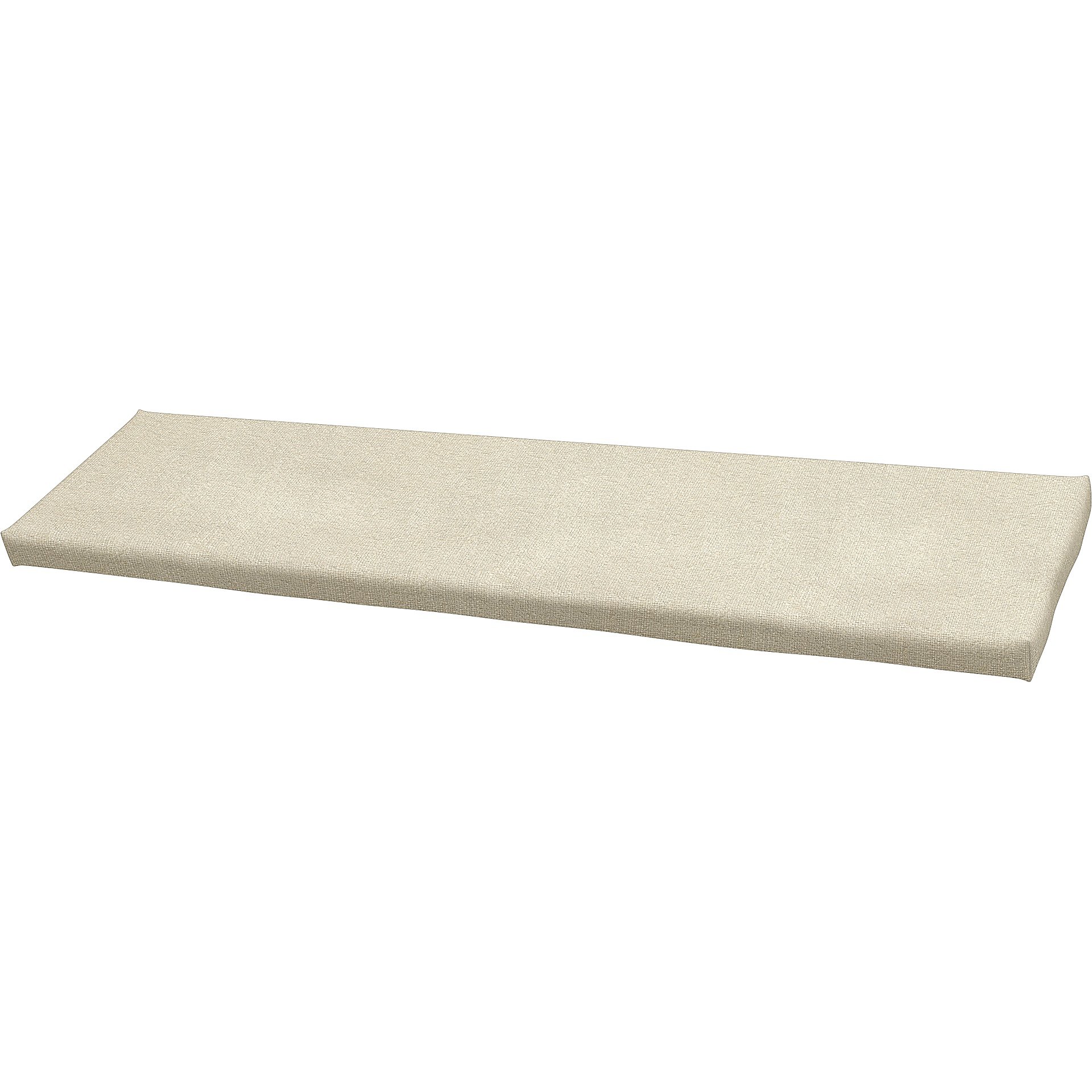 IKEA - Universal bench cushion cover 120x35x3,5 cm, Cream, Boucle & Texture - Bemz