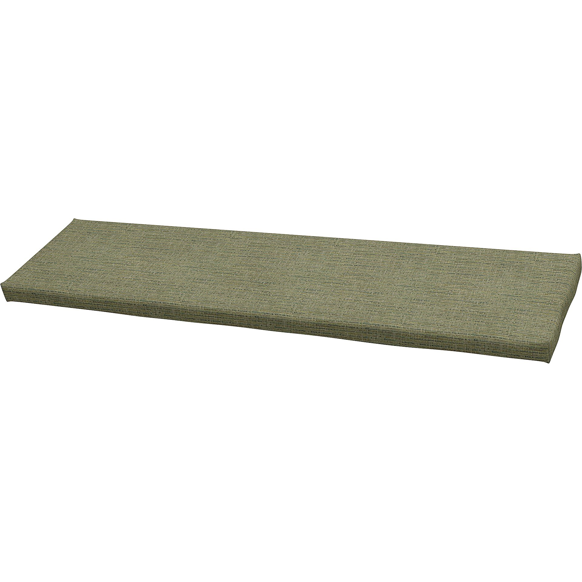 IKEA - Universal bench cushion cover 120x35x3,5 cm, Meadow Green, Boucle & Texture - Bemz