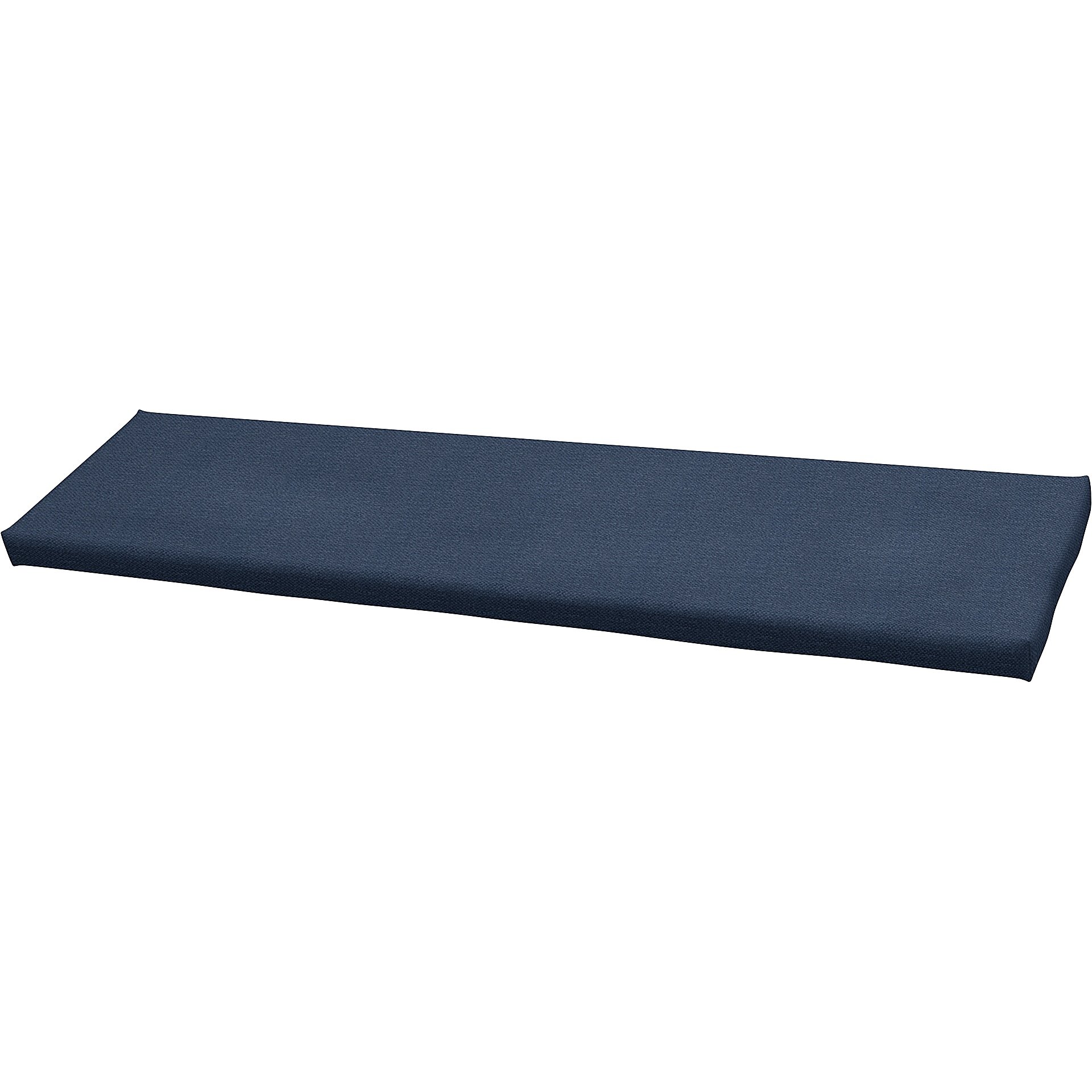 IKEA - Universal bench cushion cover 120x35x3,5 cm, Navy Blue, Linen - Bemz