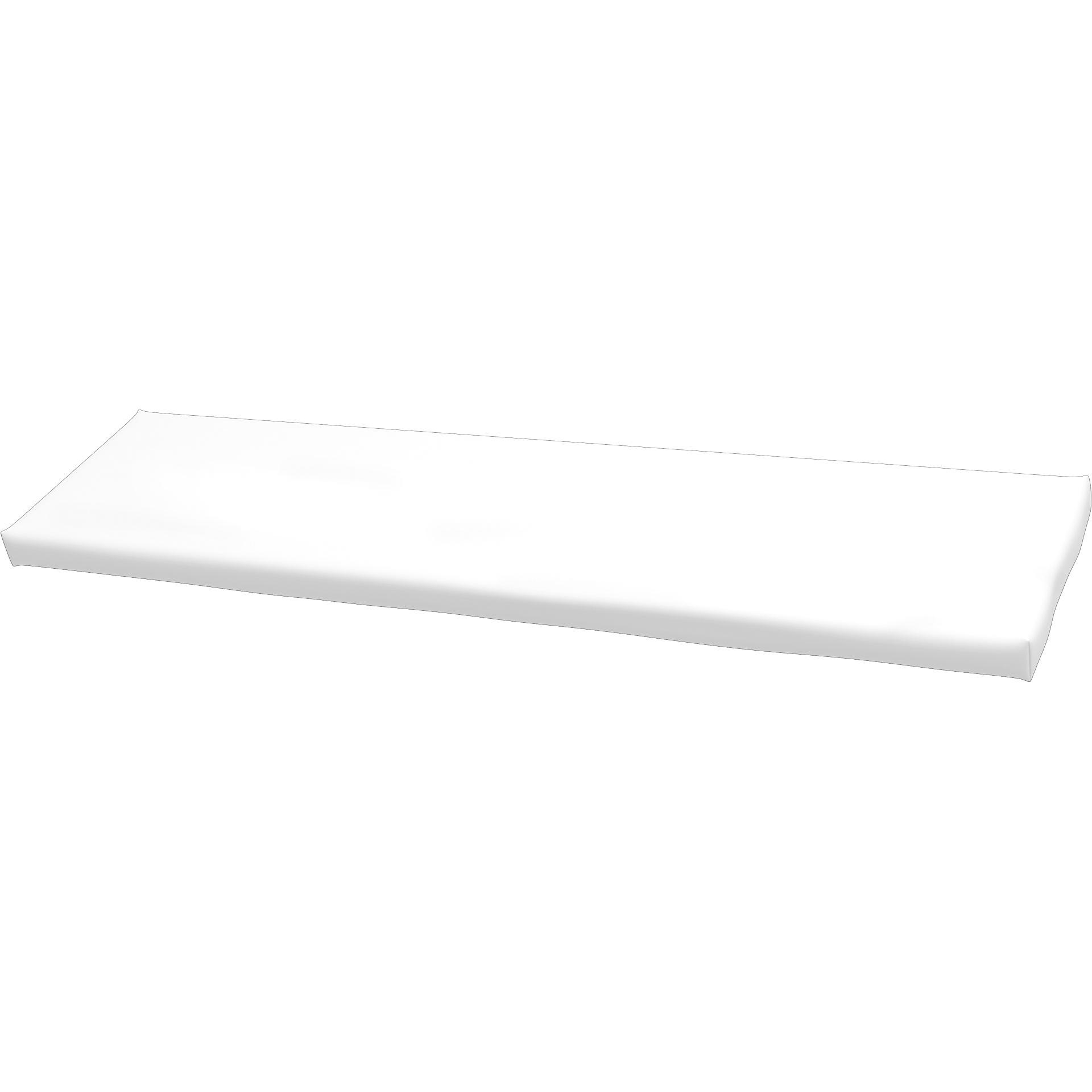 IKEA - Universal bench cushion cover 120x35x3,5 cm, Absolute White, Linen - Bemz