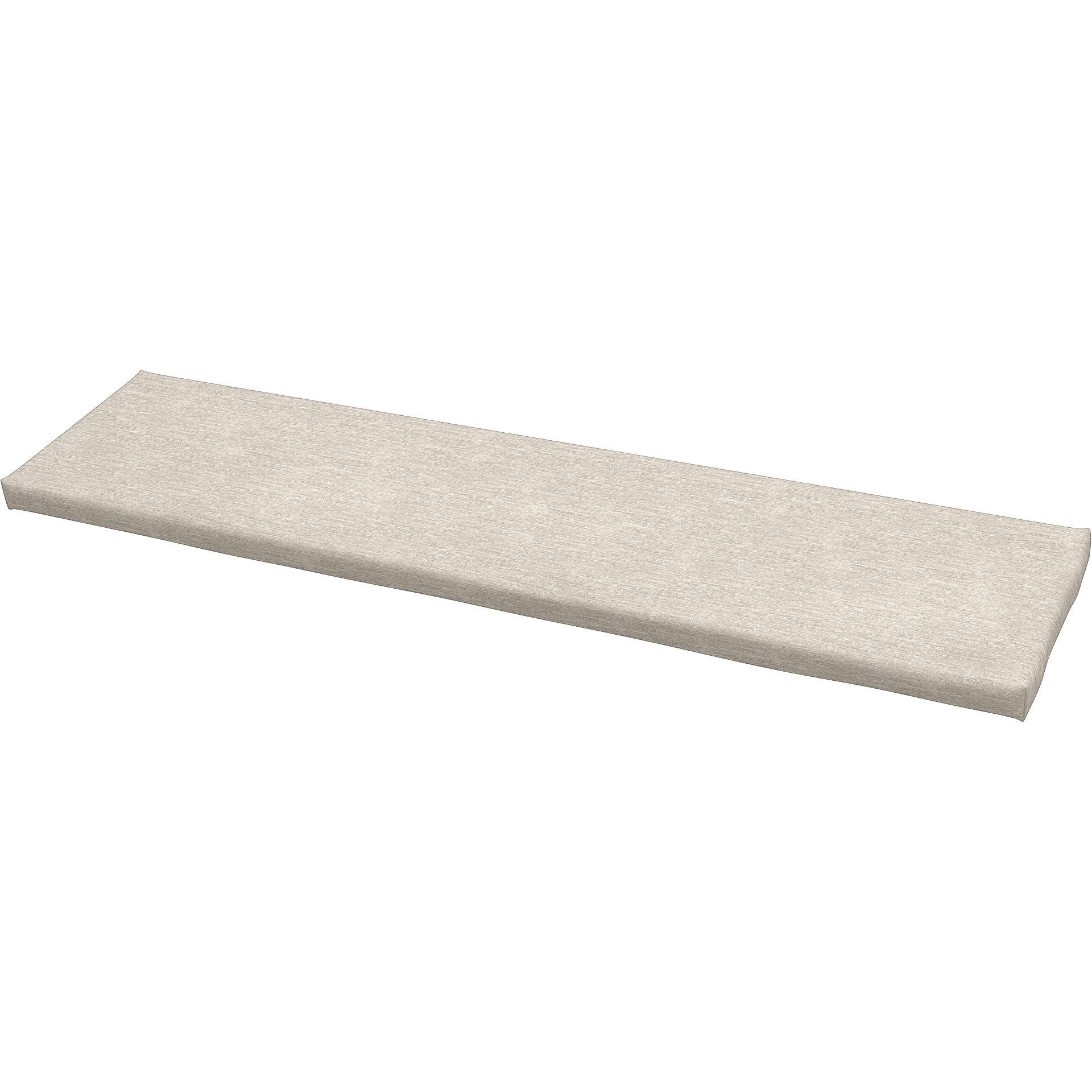 IKEA - Universal bench cushion cover 140x35x3,5 cm, Natural White, Velvet - Bemz