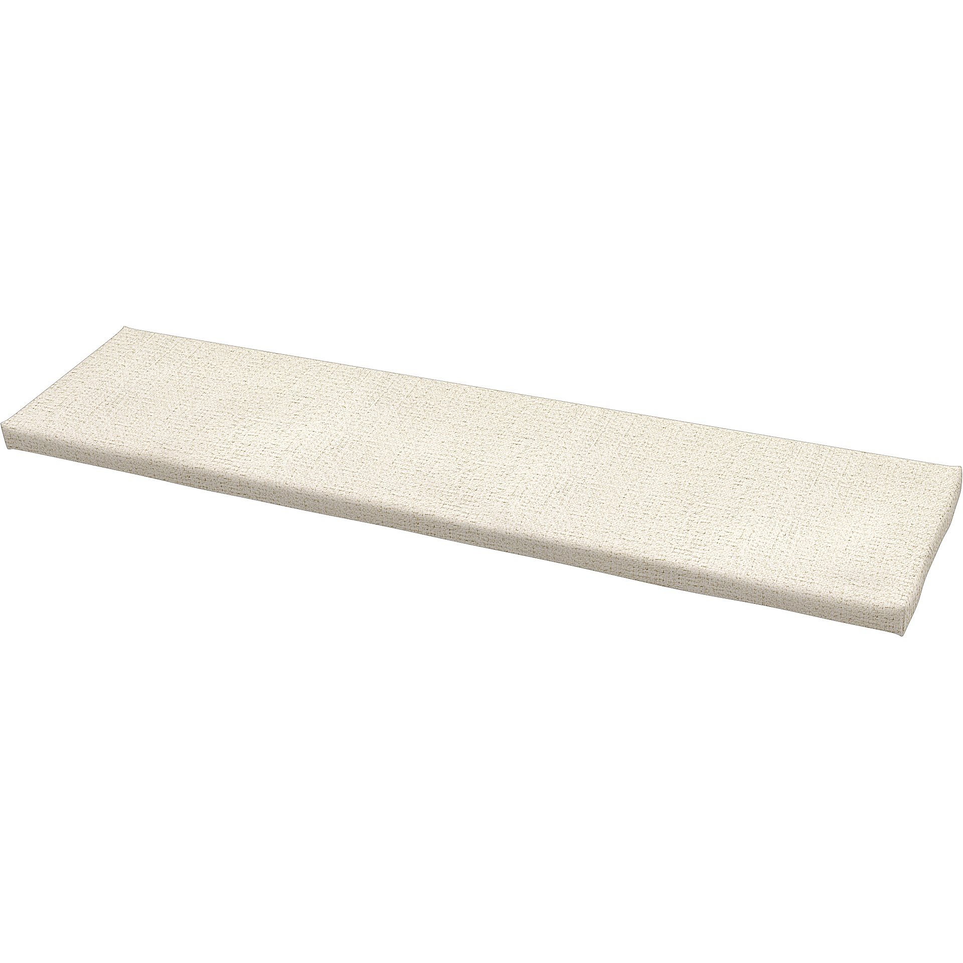 IKEA - Universal bench cushion cover 140x35x3,5 cm, Ecru, Boucle & Texture - Bemz