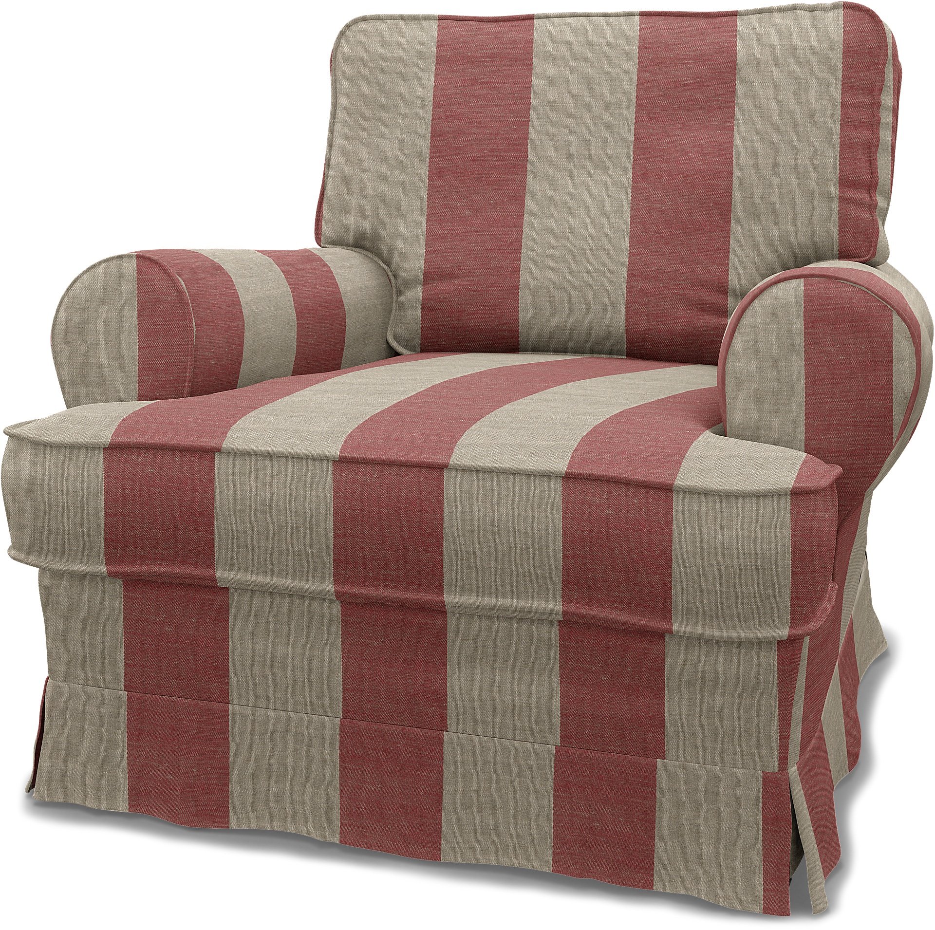 Bemz IKEA - Hoes voor fauteuil Barkaby (standaard model), Happy Red, Linnen