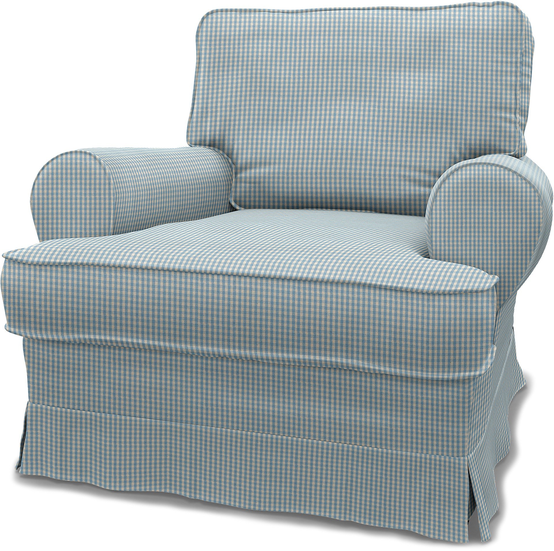 Bemz IKEA - Hoes voor fauteuil Barkaby (standaard model), Sky Blue, Katoen