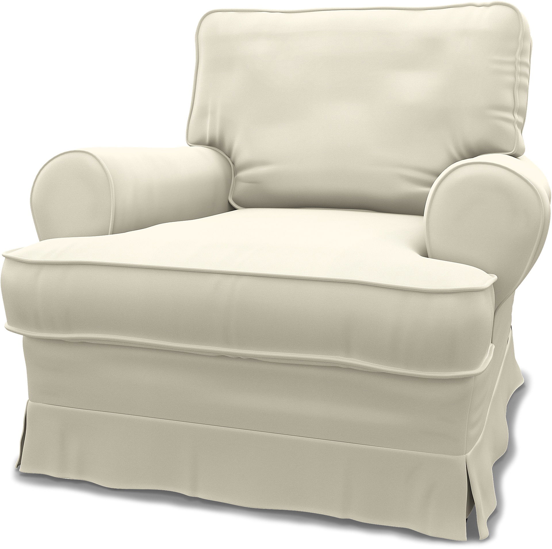 IKEA - Barkaby Armchair Cover (Standard model), Tofu, Cotton - Bemz