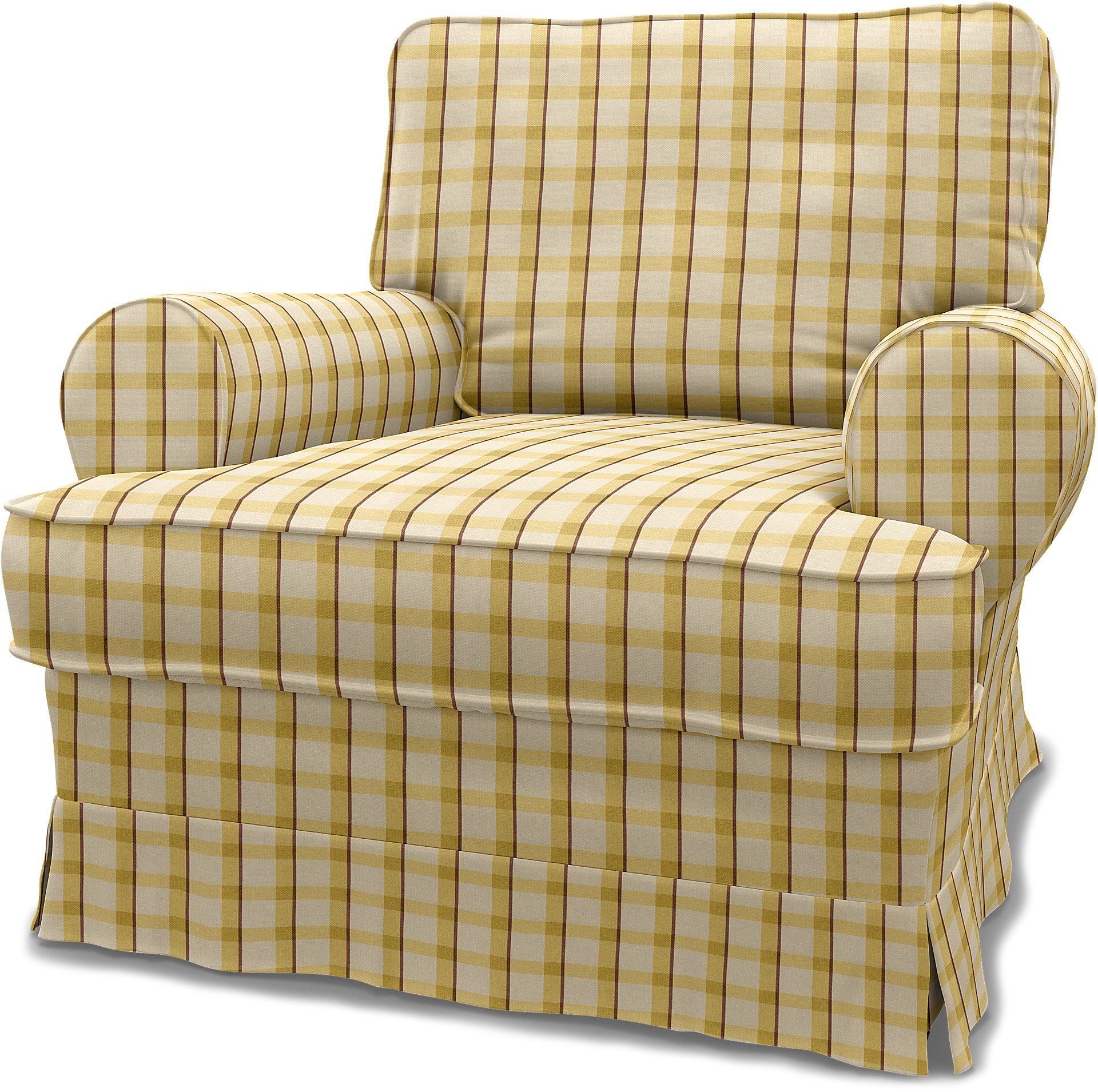 Bemz IKEA - Hoes voor fauteuil Barkaby (standaard model), Sun Yellow, Linnen