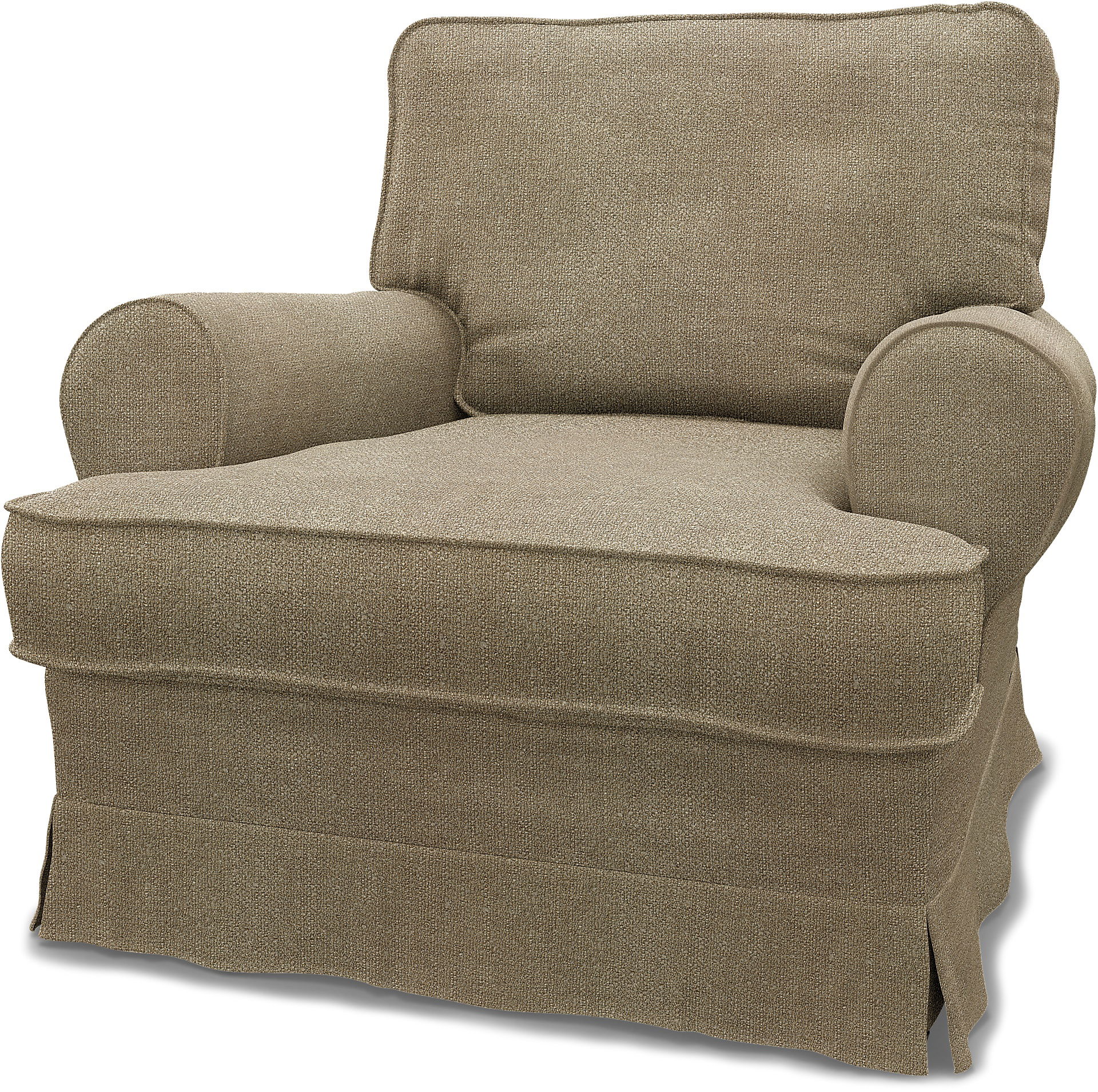 IKEA - Hoes voor fauteuil Barkaby (klein model), Pebble, BOUCLÉ EN TEXTUUR - Bemz