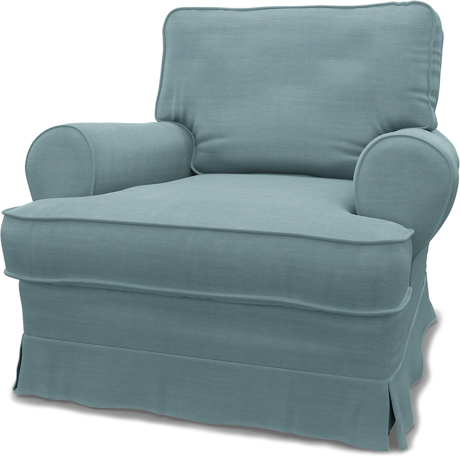 Bemz IKEA - Hoes voor fauteuil Barkaby (klein model), Dusty Blue, Linnen
