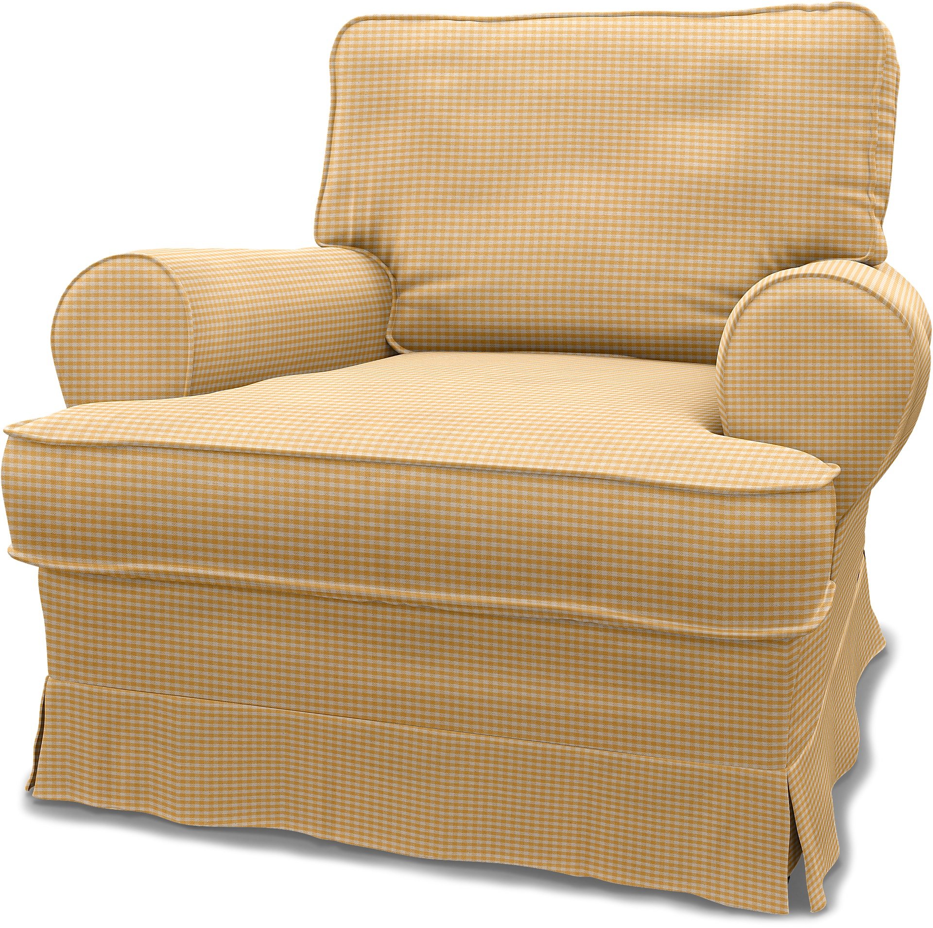Bemz IKEA - Hoes voor fauteuil Barkaby (klein model), Sun Yellow, Katoen