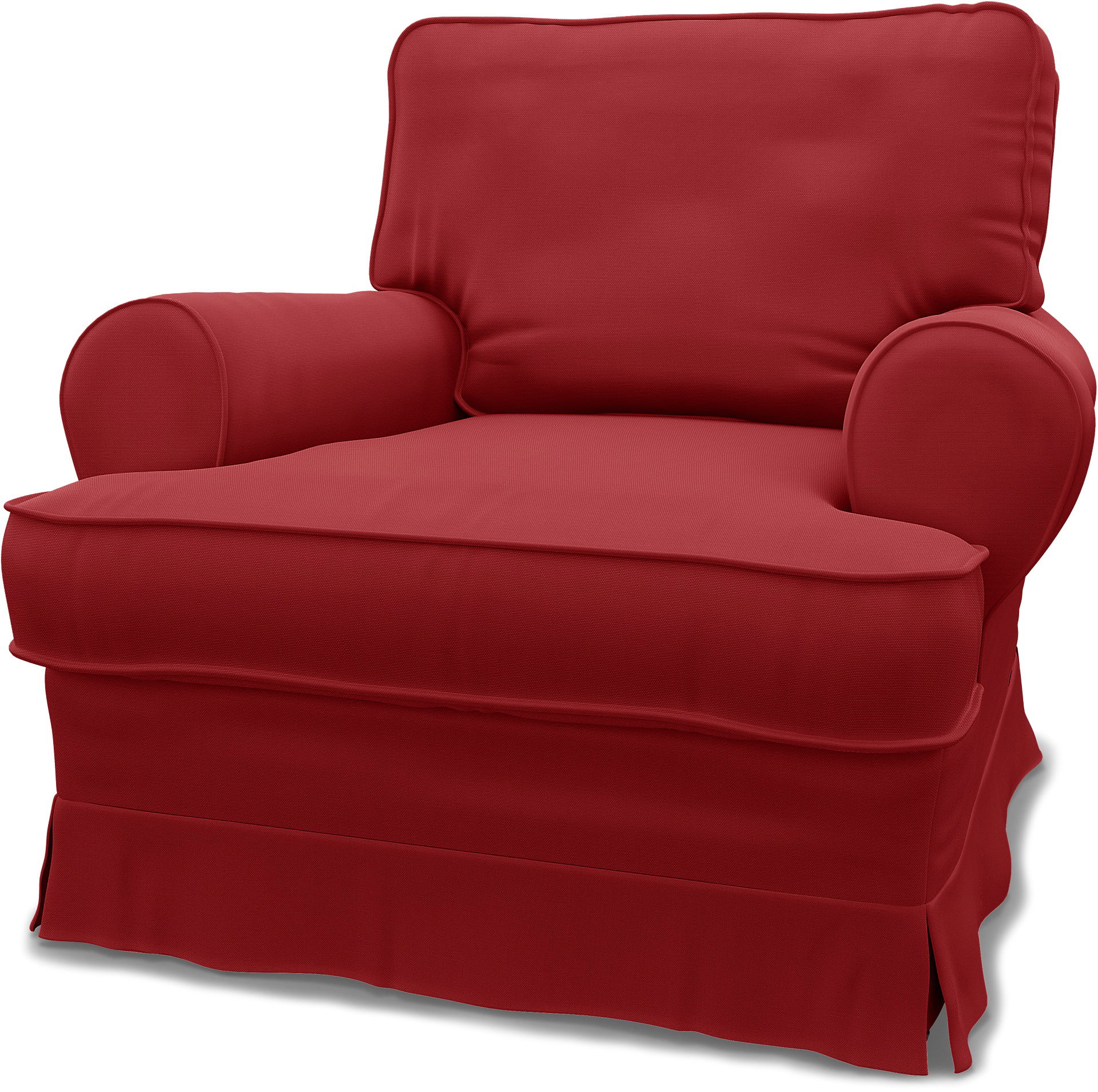 IKEA - Överdrag till Barkaby fåtölj (liten modell), Scarlet Red, Bomull - Bemz