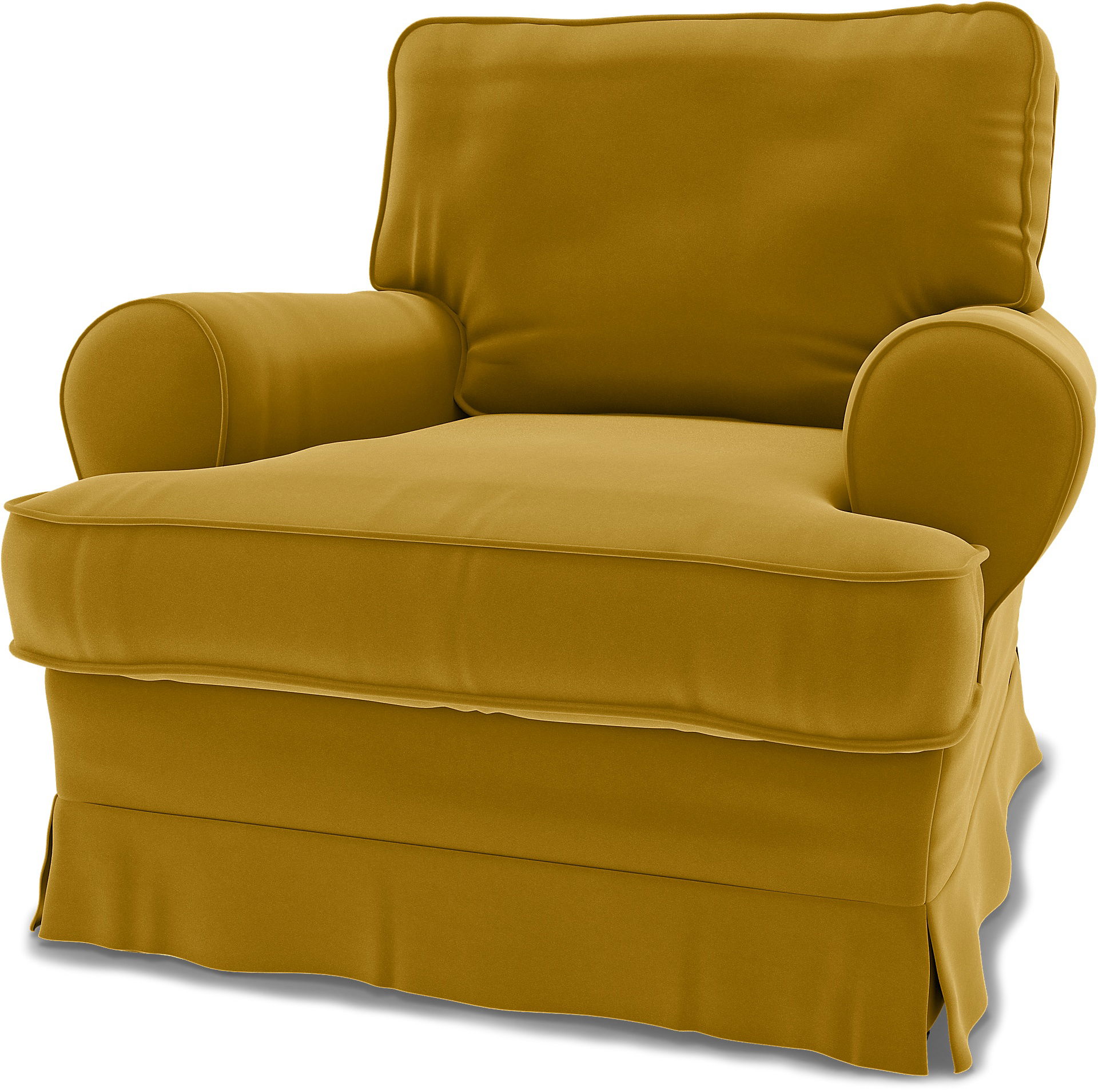IKEA - Barkaby Armchair Cover (Small model), Dijon, Velvet - Bemz