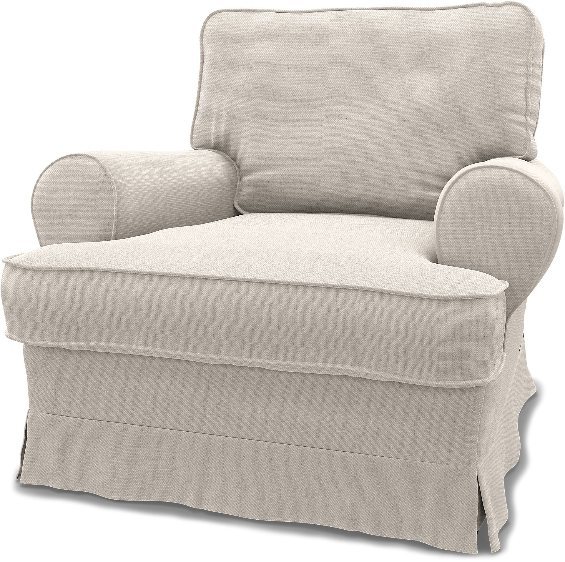 IKEA - Barkaby Armchair Cover (Small model), Chalk, Linen - Bemz