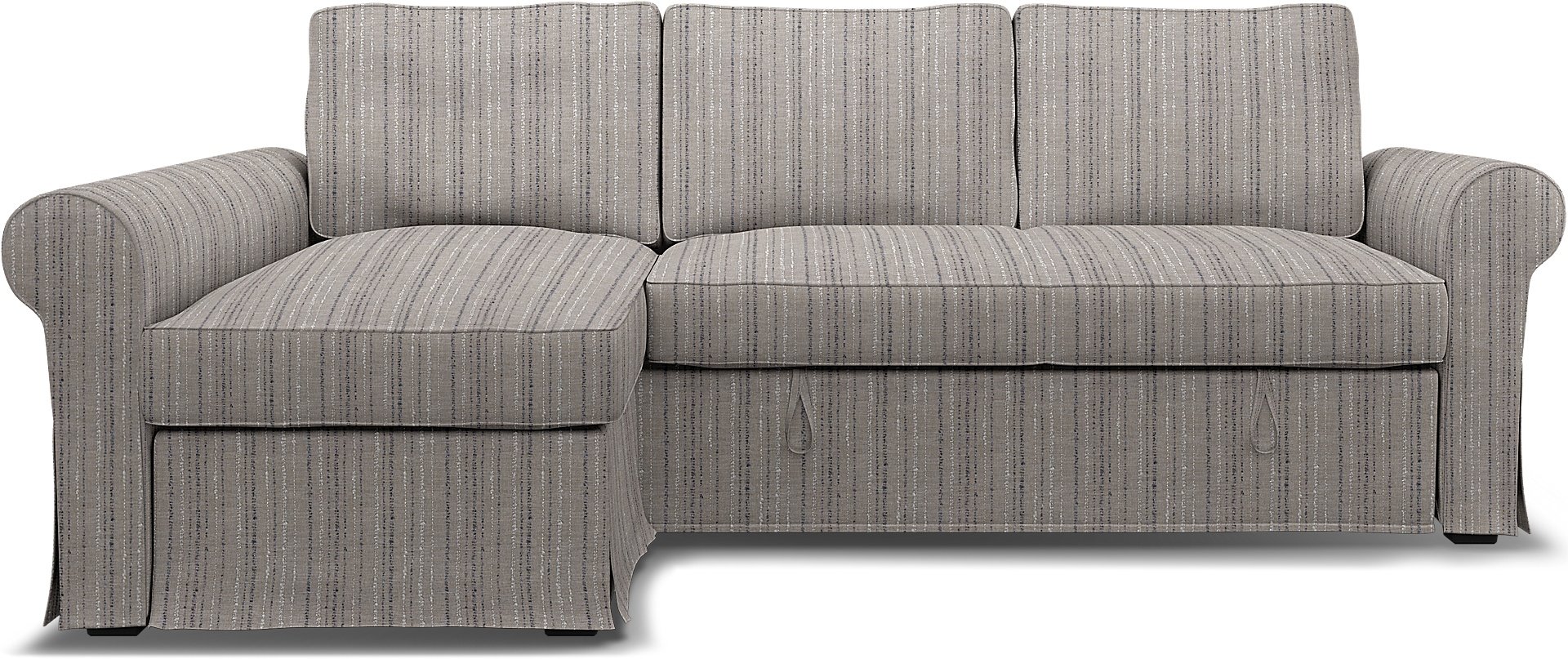 IKEA - Backabro Sofabed with Chaise Cover, , Boucle & Texture - Bemz