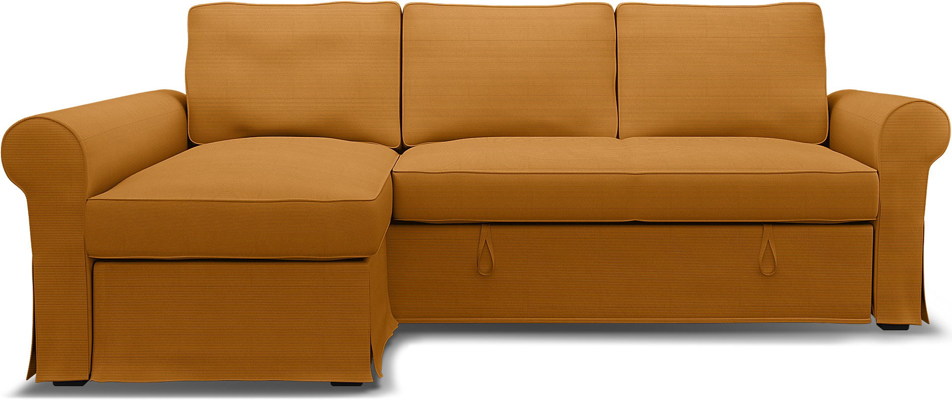 IKEA - Överdrag till Backabro bäddsoffa med schäslong, Saffron, Manchester - Bemz