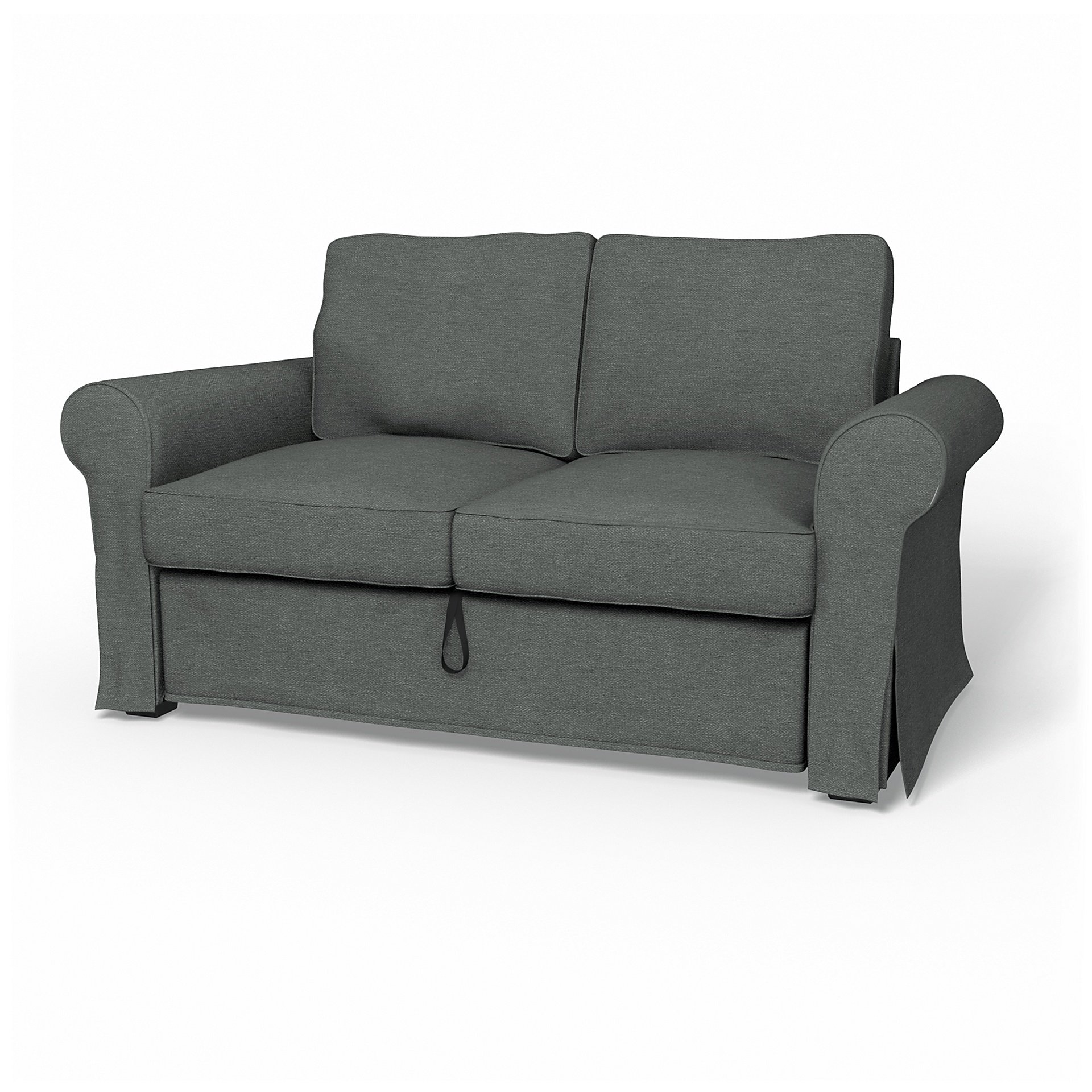 IKEA - Backabro 2 Seater Sofa Bed Cover, Laurel, Boucle & Texture - Bemz