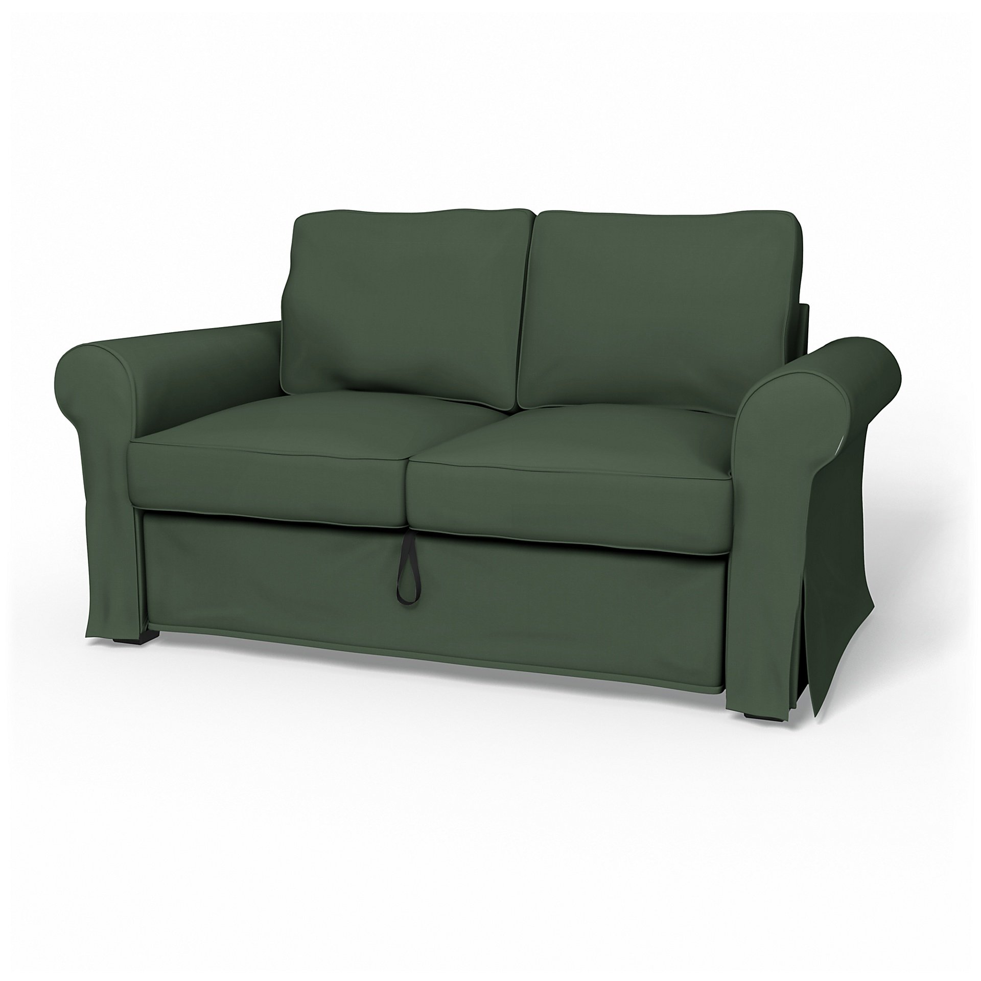IKEA - Backabro 2 Seater Sofa Bed Cover, Thyme, Cotton - Bemz
