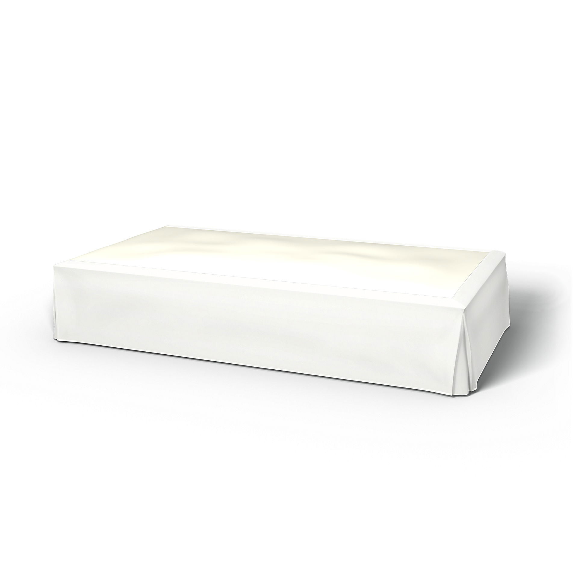Bed Skirt, Absolute White, Linen - Bemz