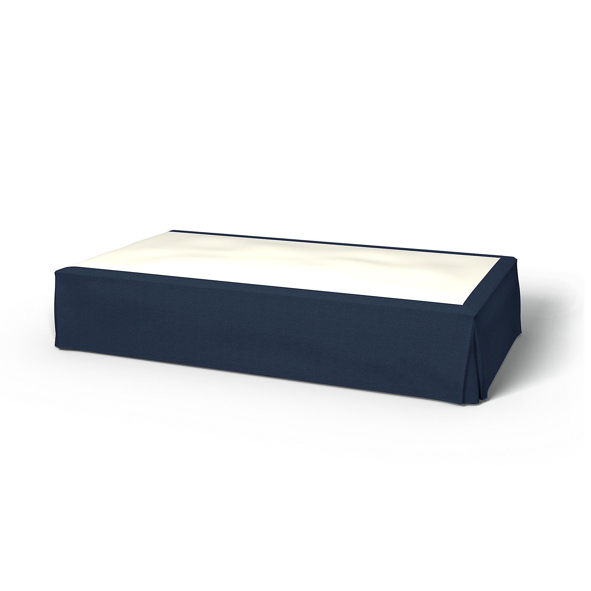 Bed Skirt, Navy Blue, Linen - Bemz