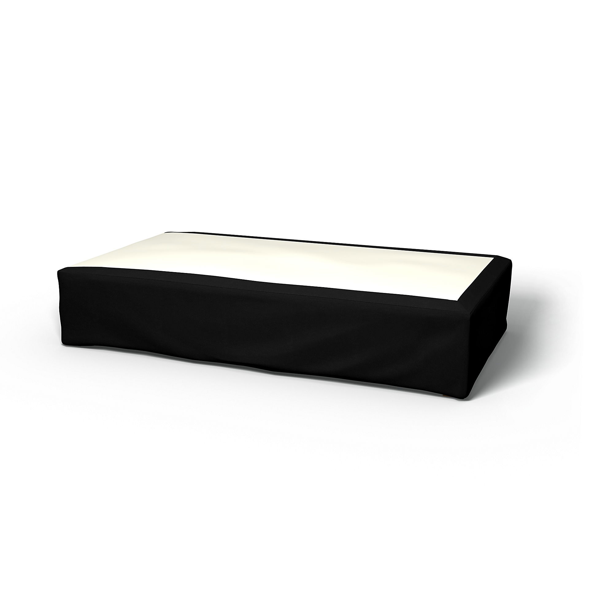 Bed Skirt, Black, Velvet - Bemz