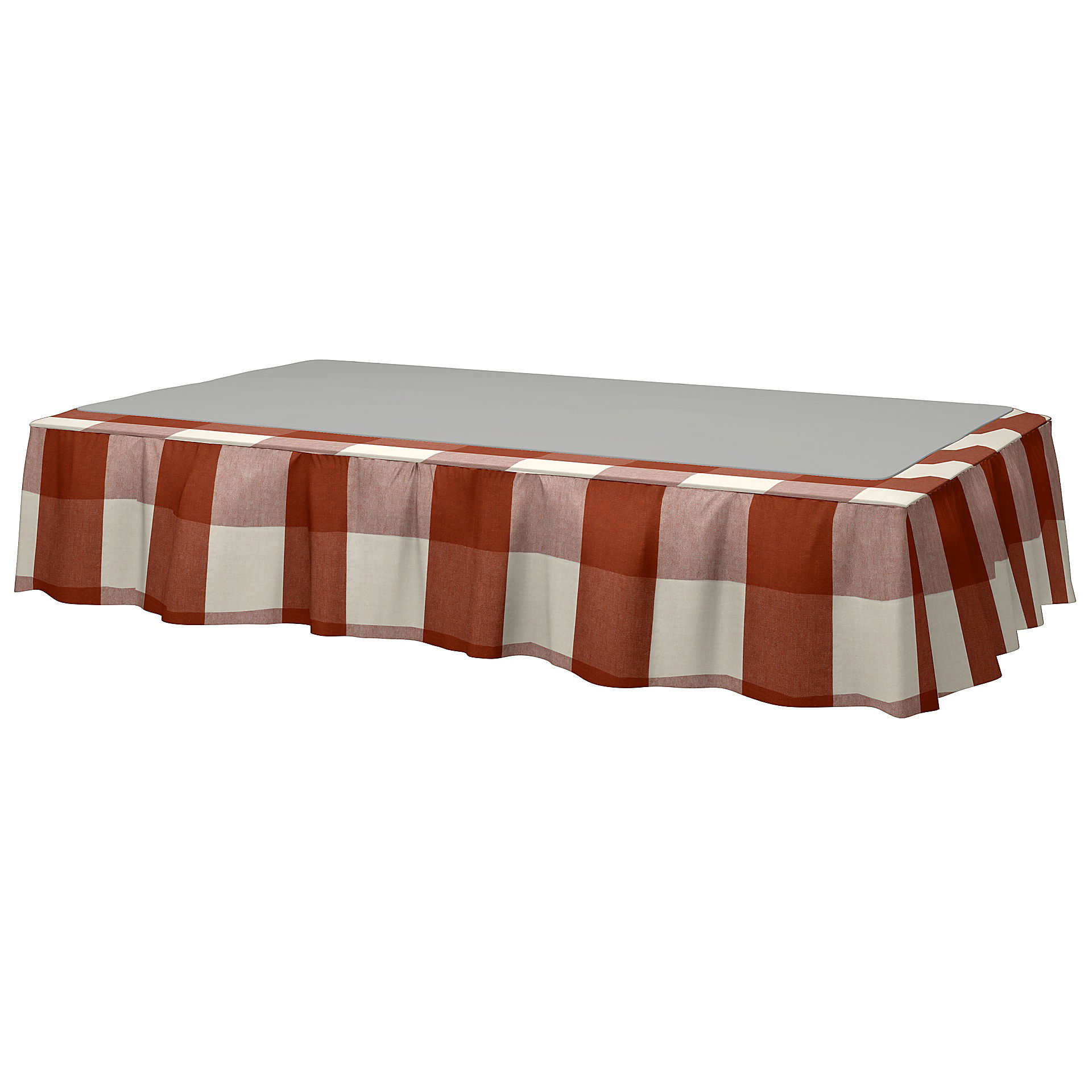 Bed Skirt, Terracotta, Linen - Bemz