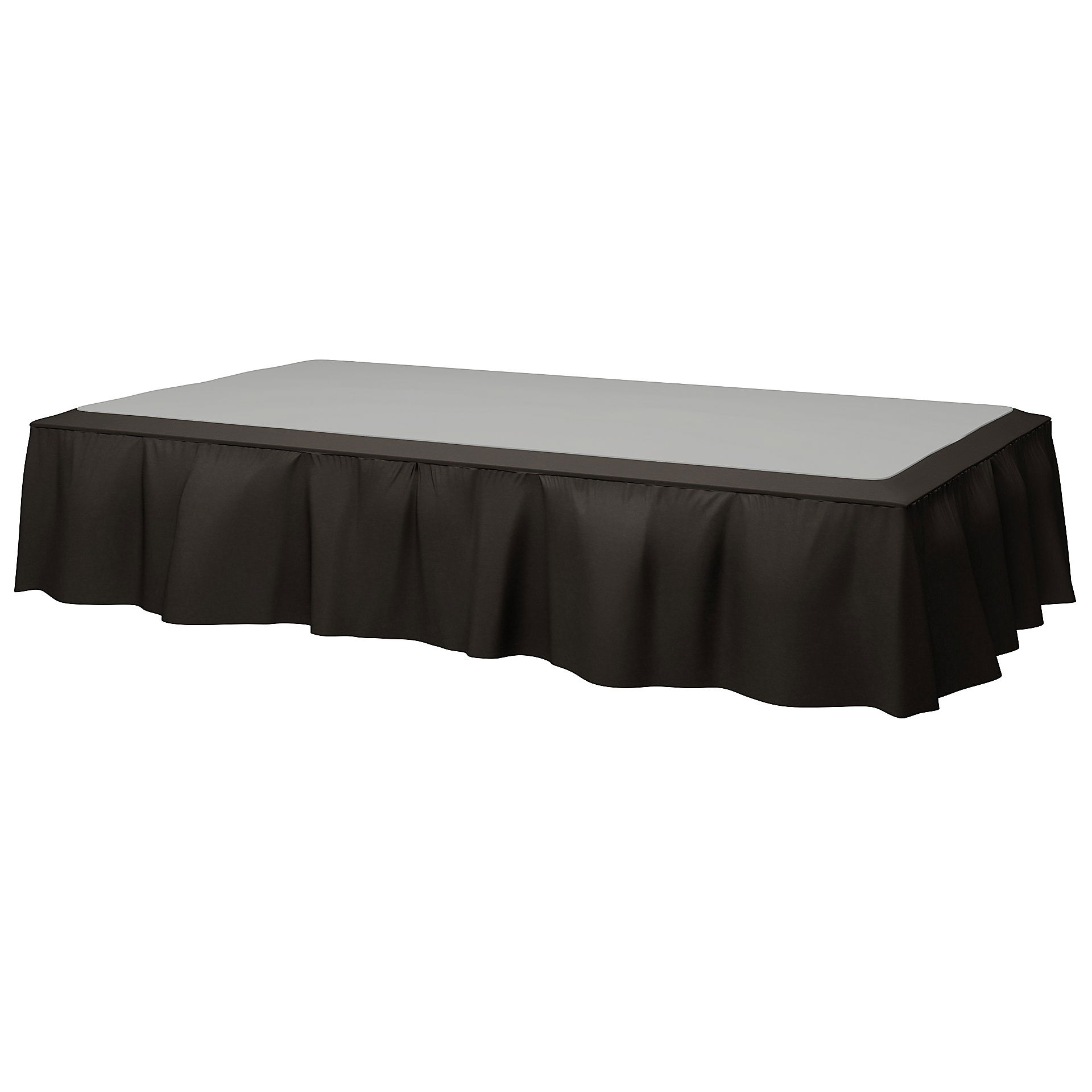 Bed Skirt, Licorice, Velvet - Bemz