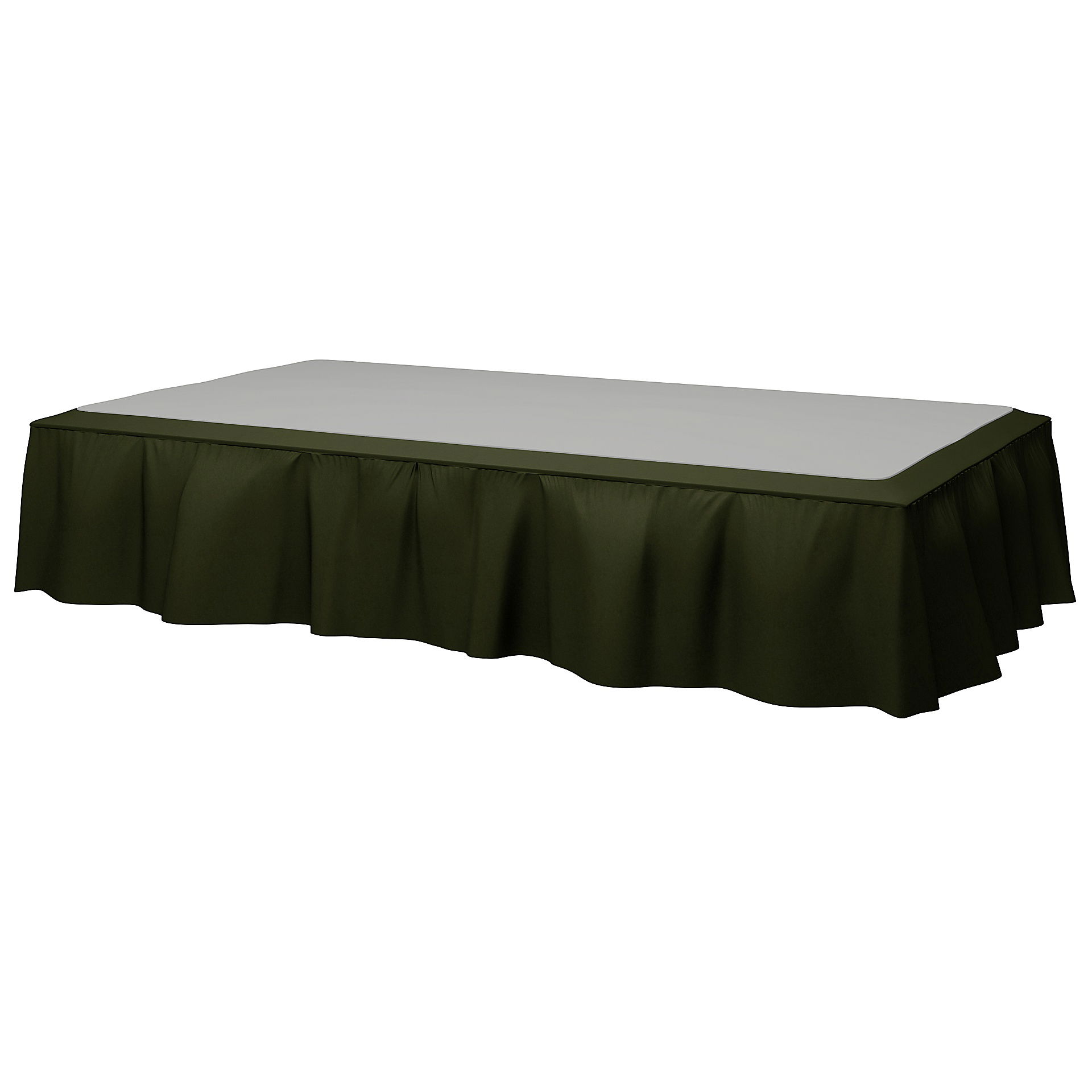 Bed Skirt, Moss, Velvet - Bemz