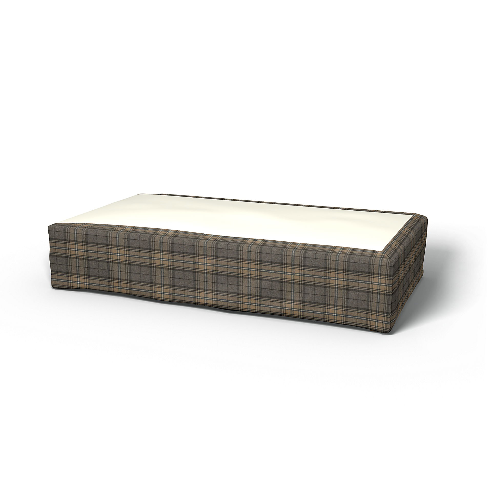 Bed Skirt, Bark Brown, Wool - Bemz
