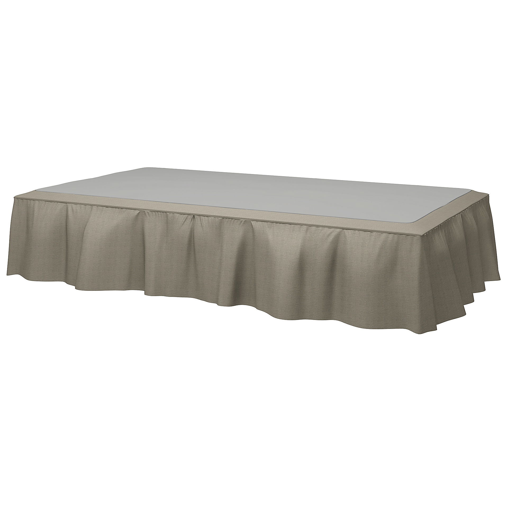 Bed Skirt, Natural, Linen - Bemz