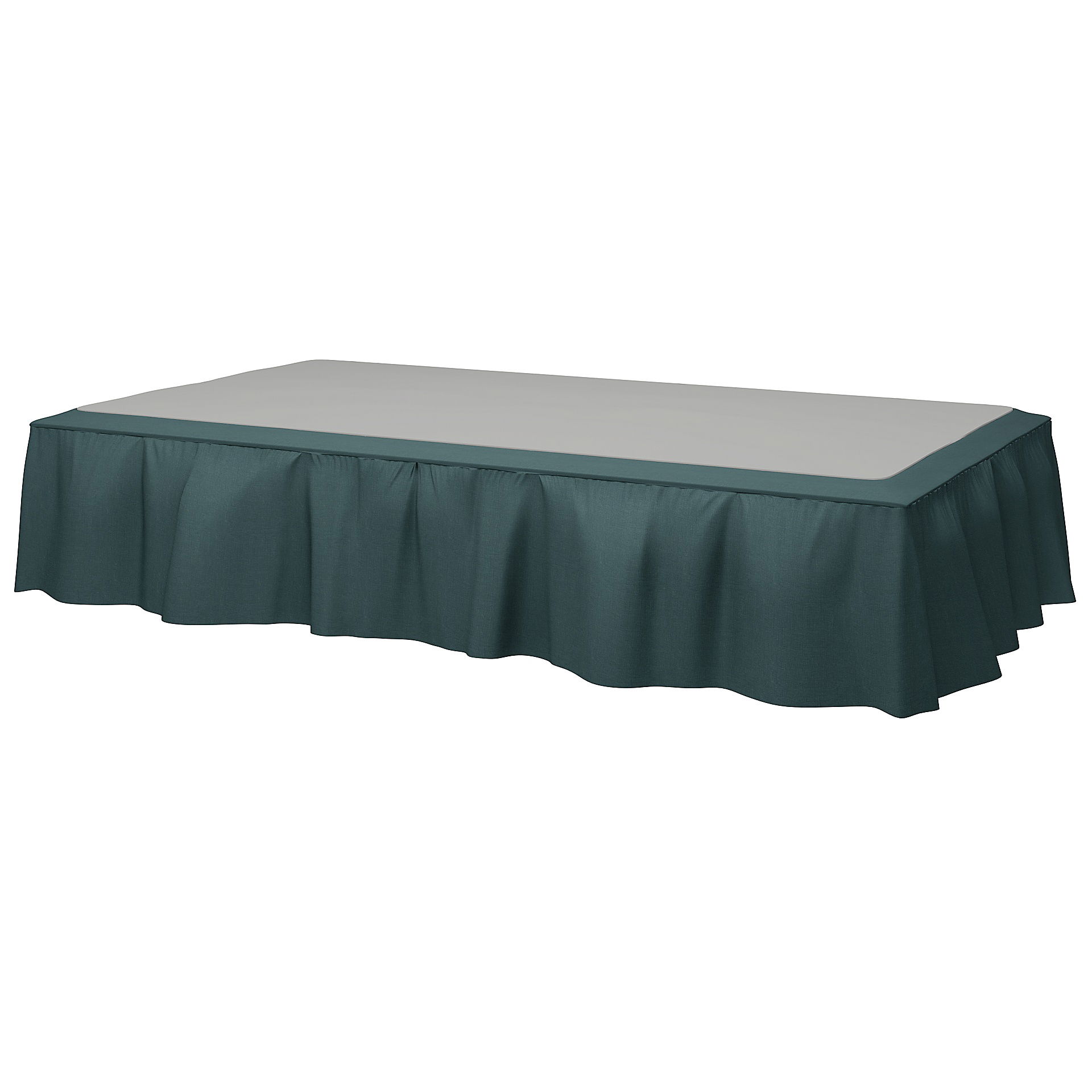 Bed Skirt, Slate Blue, Linen - Bemz