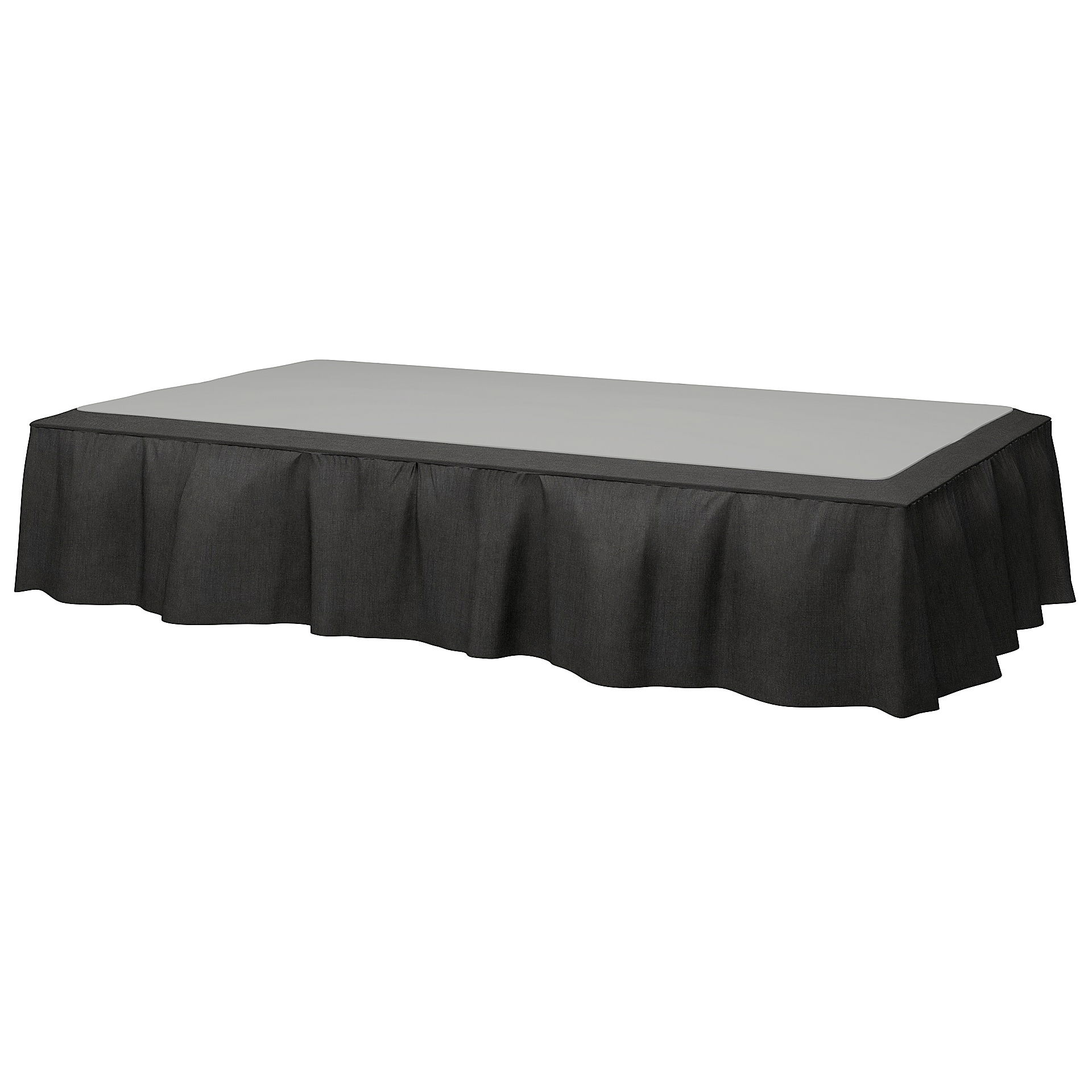 Bed Skirt, Espresso, Linen - Bemz