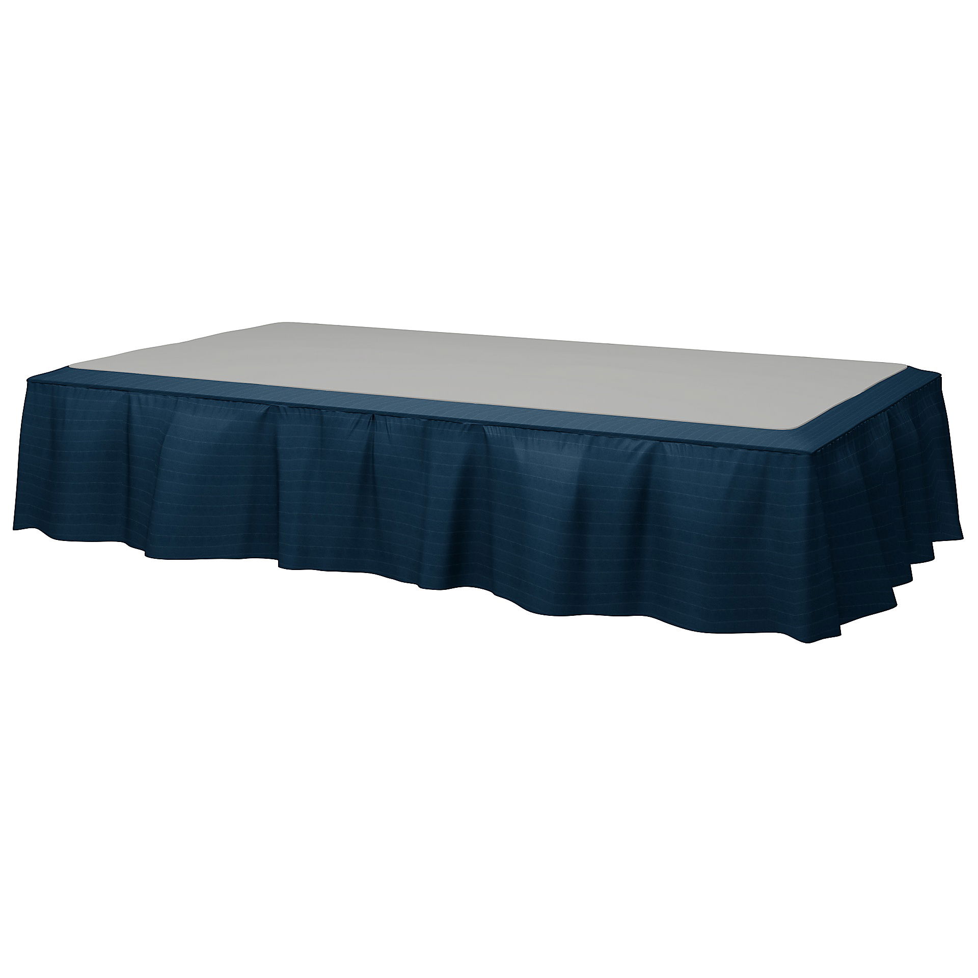 Bed Skirt, Denim Blue, Velvet - Bemz