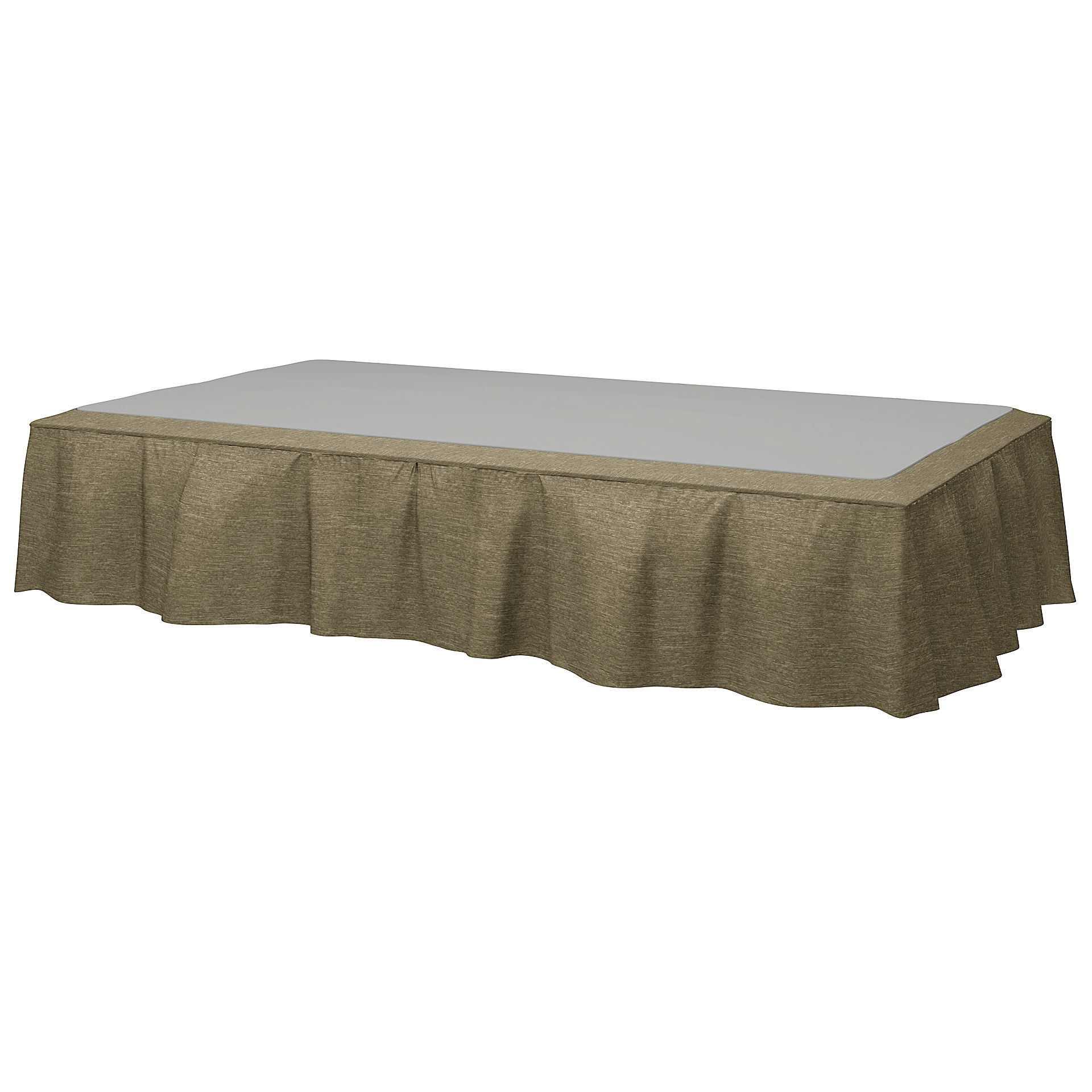 Bed Skirt, Beige, Velvet - Bemz