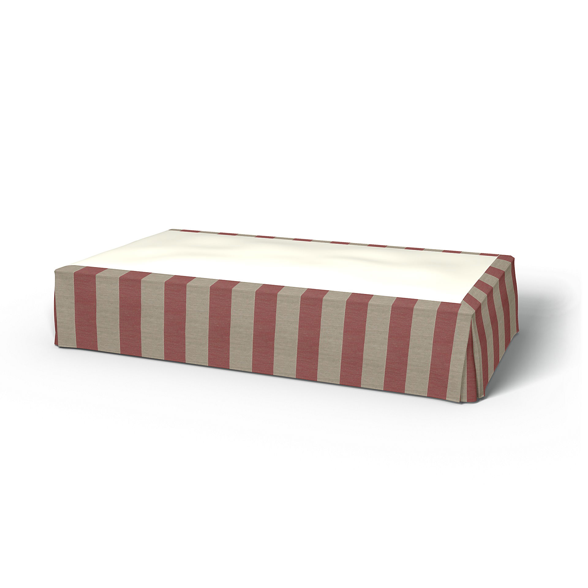 Bed Skirt, Soft Red, Linen - Bemz