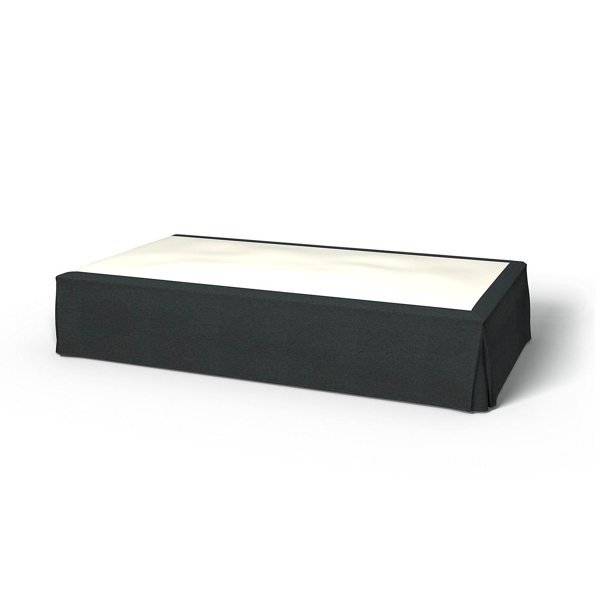 Bed Skirt, Stone, Wool - Bemz