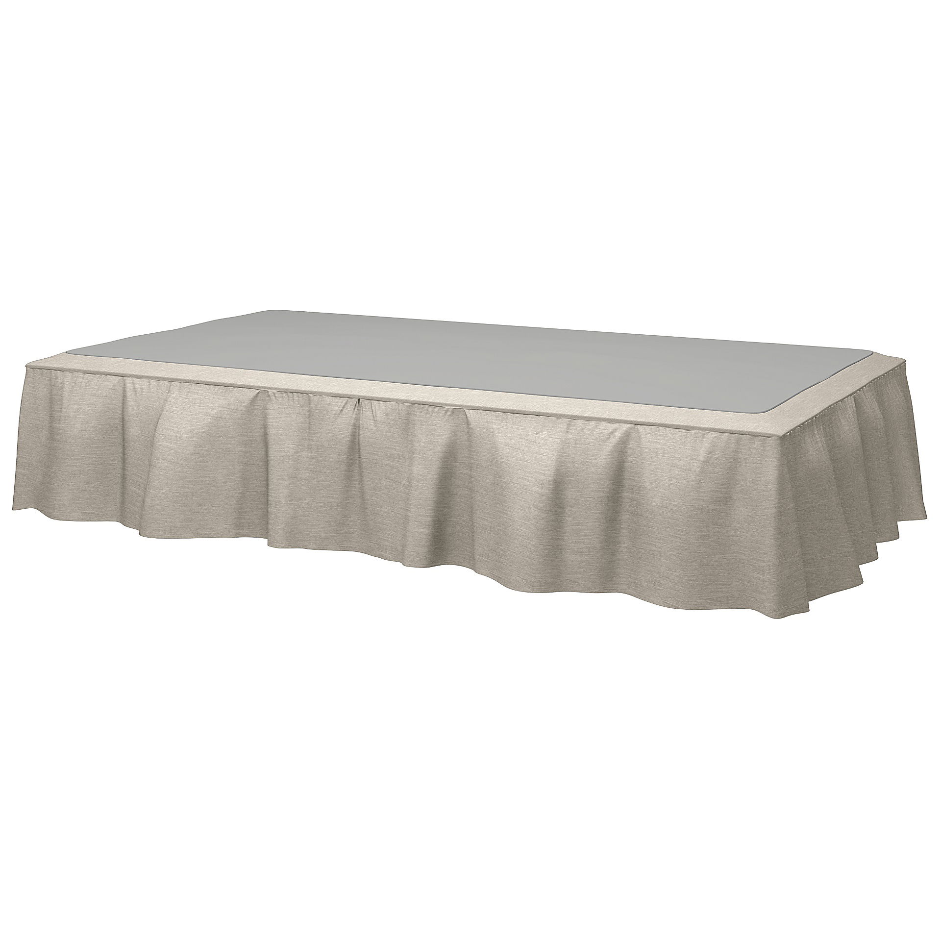 Bed Skirt, Natural White, Velvet - Bemz