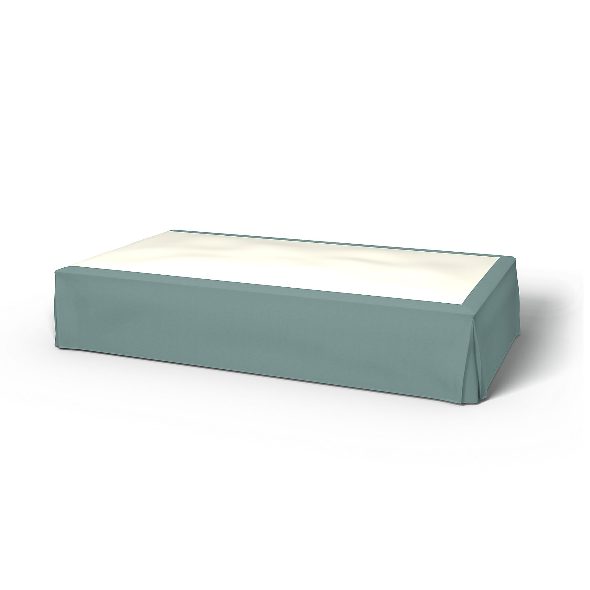 Bed Skirt, Mineral Blue, Cotton - Bemz