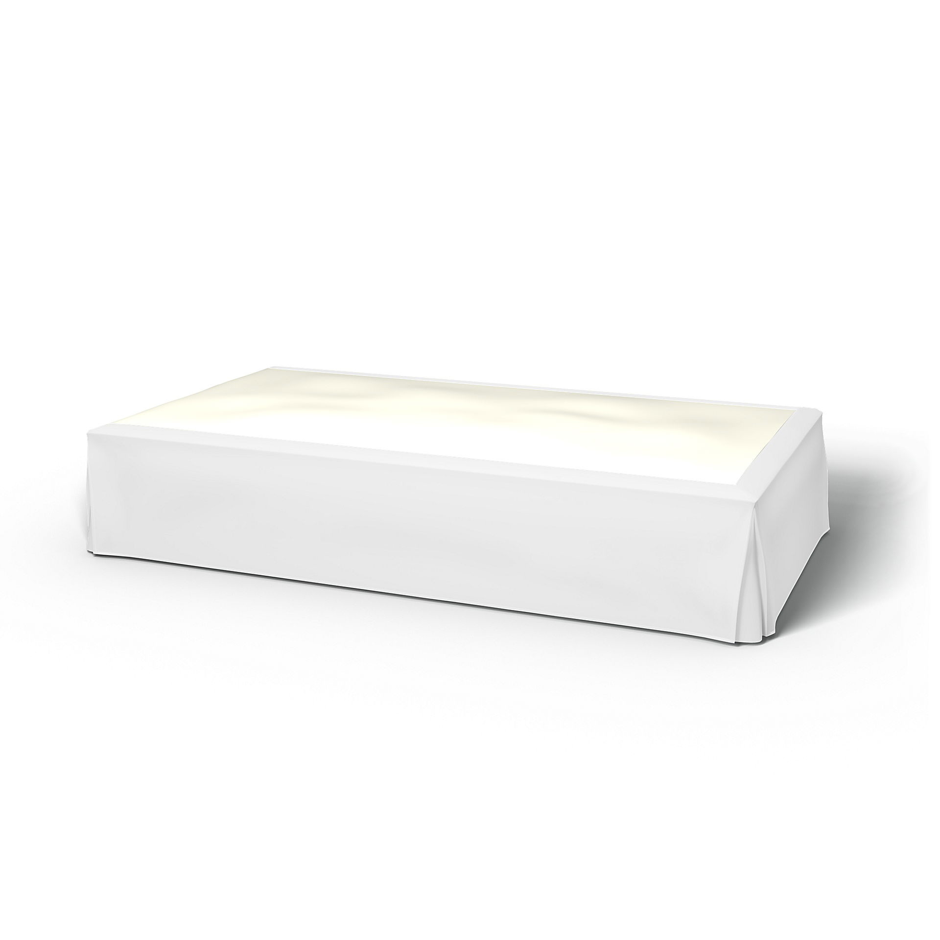 Bed Skirt, Absolute White, Linen - Bemz