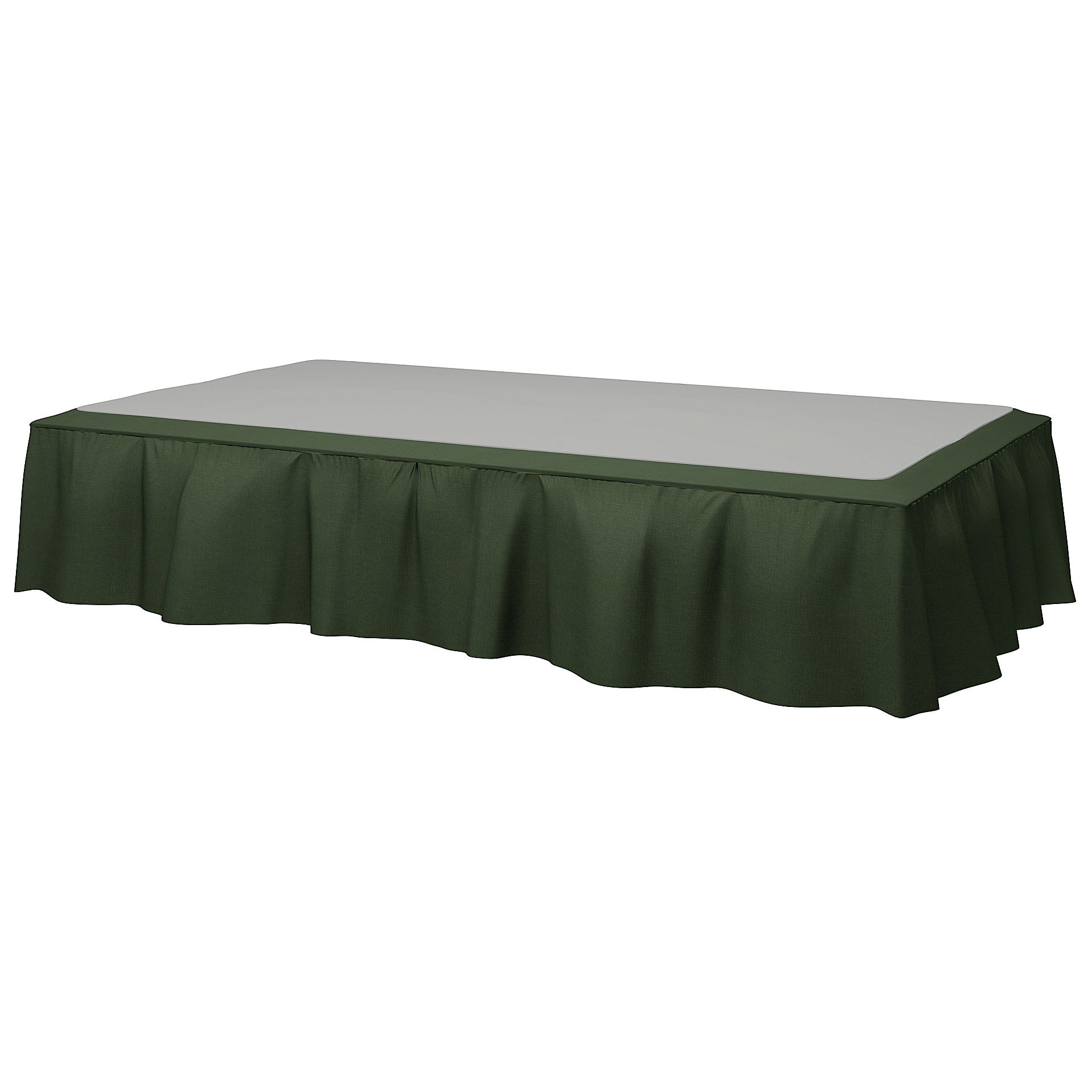 Bed Skirt, Moss, Linen - Bemz