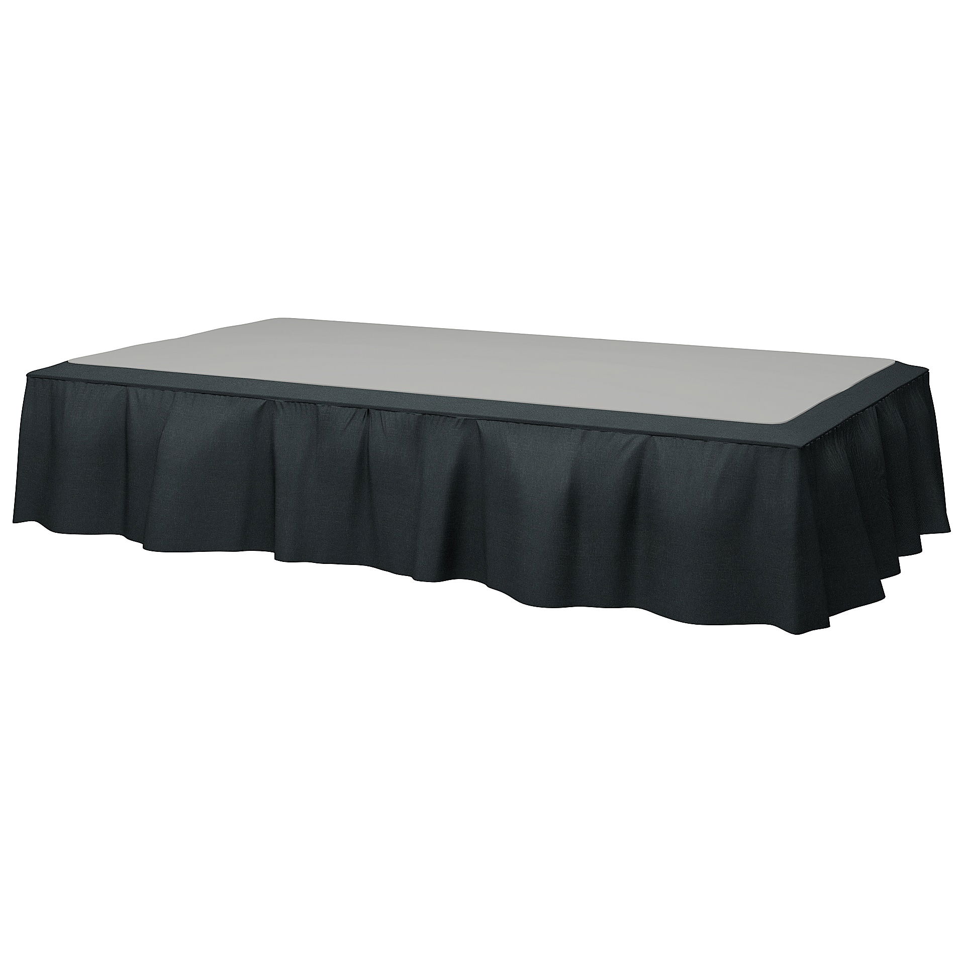 Bed Skirt, Graphite Grey, Linen - Bemz