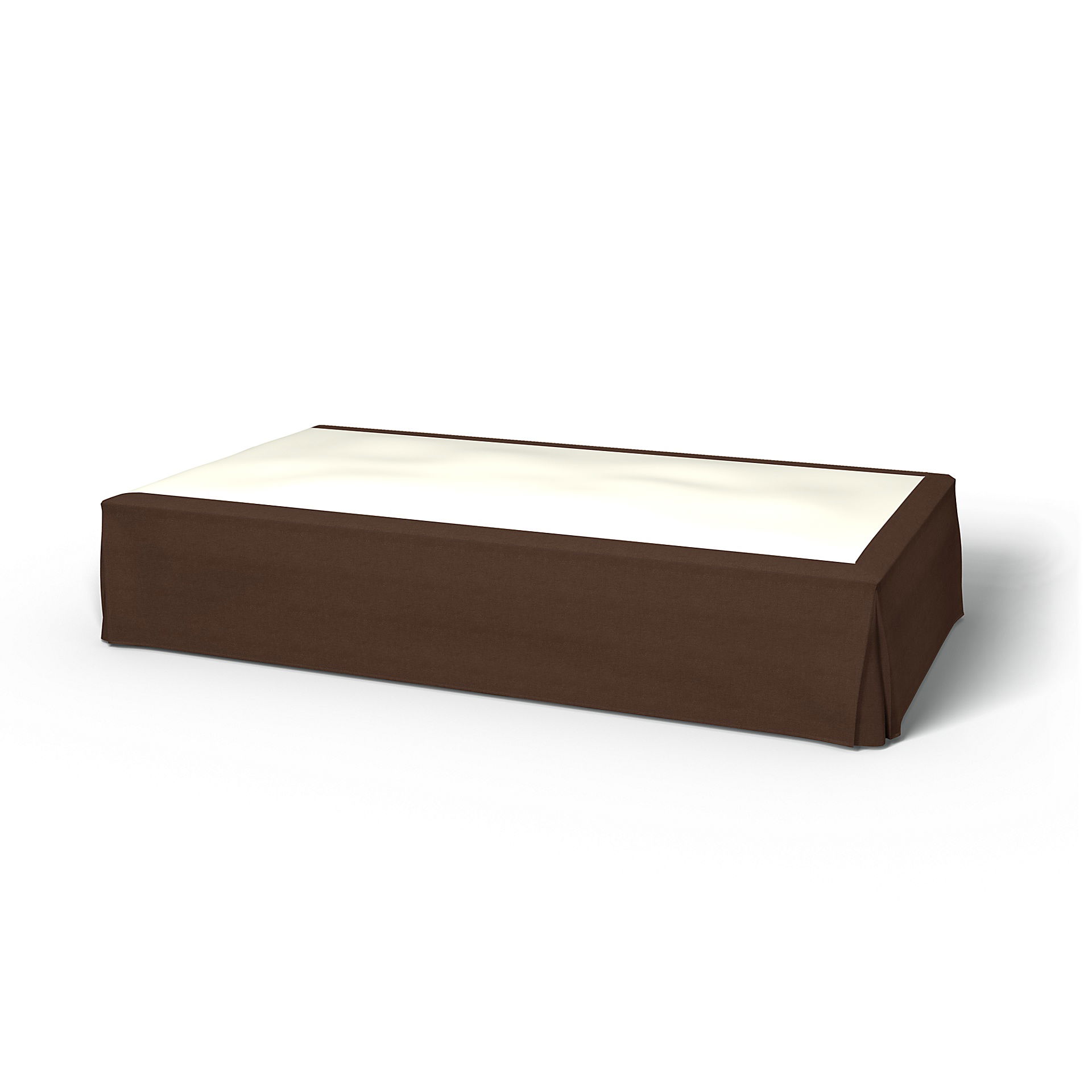Bed Skirt, Chocolate, Linen - Bemz