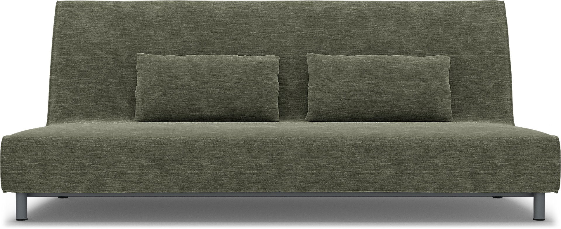 IKEA - Beddinge Sofa Bed Cover, Green Grey, Velvet - Bemz