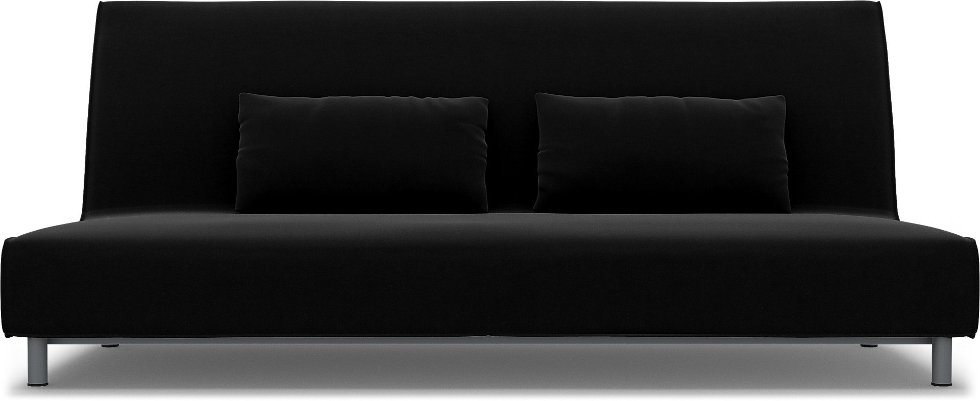 IKEA - Beddinge Sofa Bed Cover, Black, Velvet - Bemz